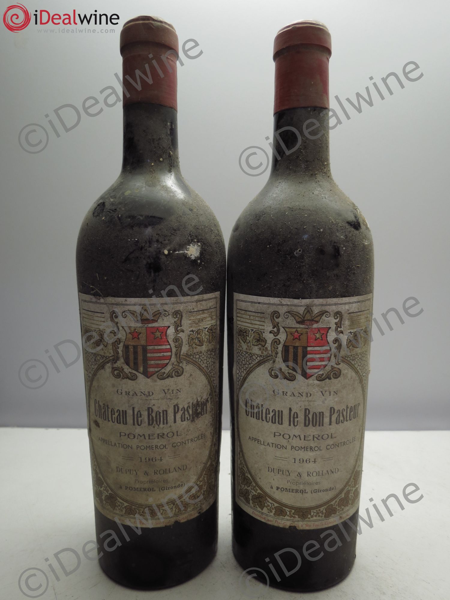 Château le Bon Pasteur 1964 - Lot de 2 bouteilles - 0