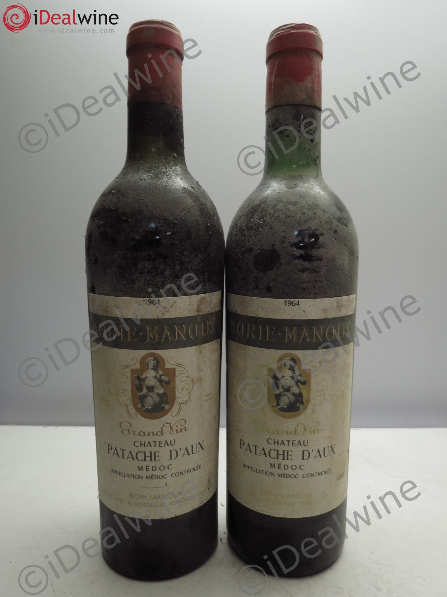 Château Patache d'Aux Cru Bourgeois 1964 - Lot de 2 bouteilles - 0