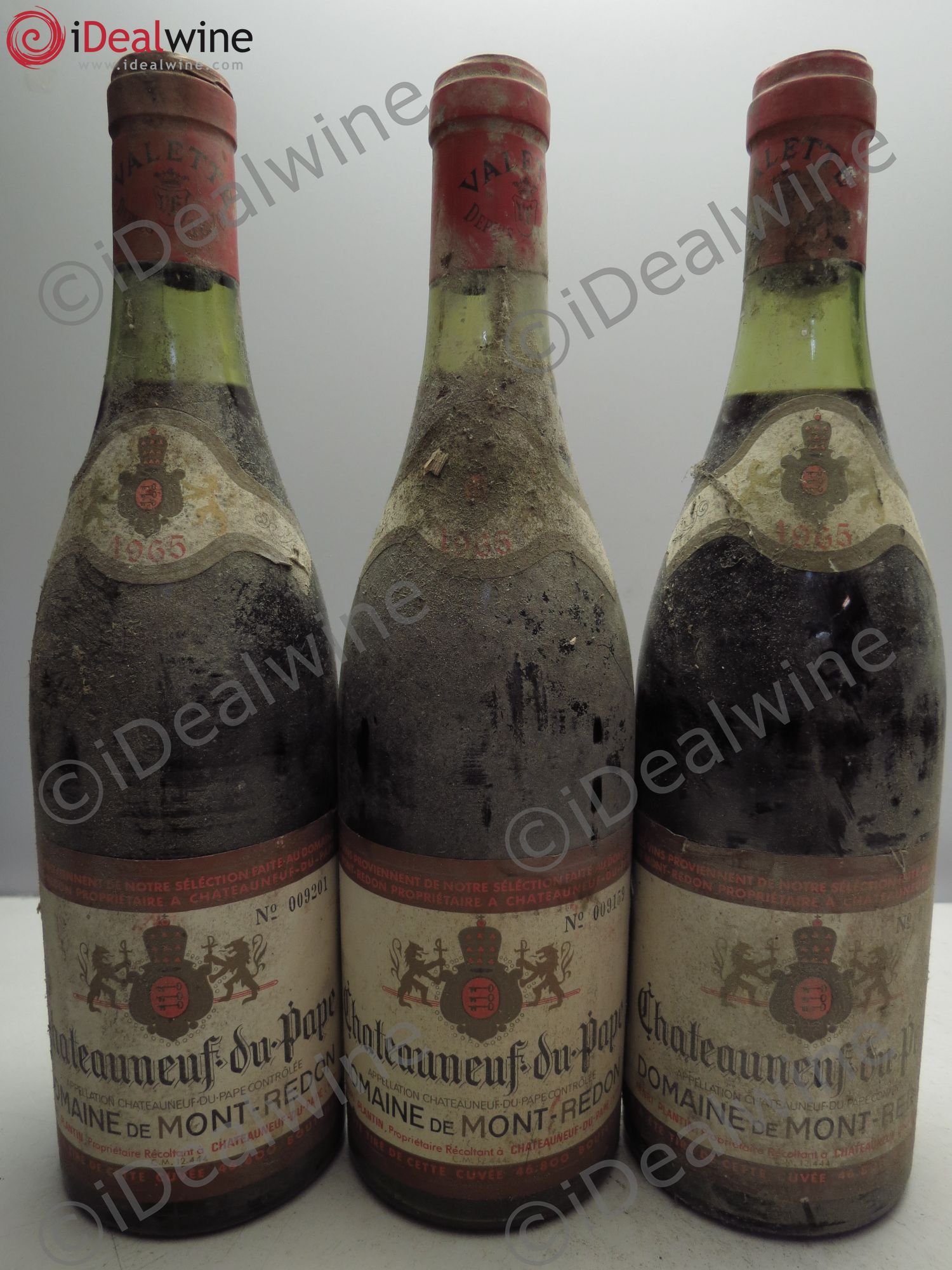Châteauneuf-du-Pape Château Mont-Redon Famille Abeille-Fabre 1965 - Lotto di 3 bottiglie - 0