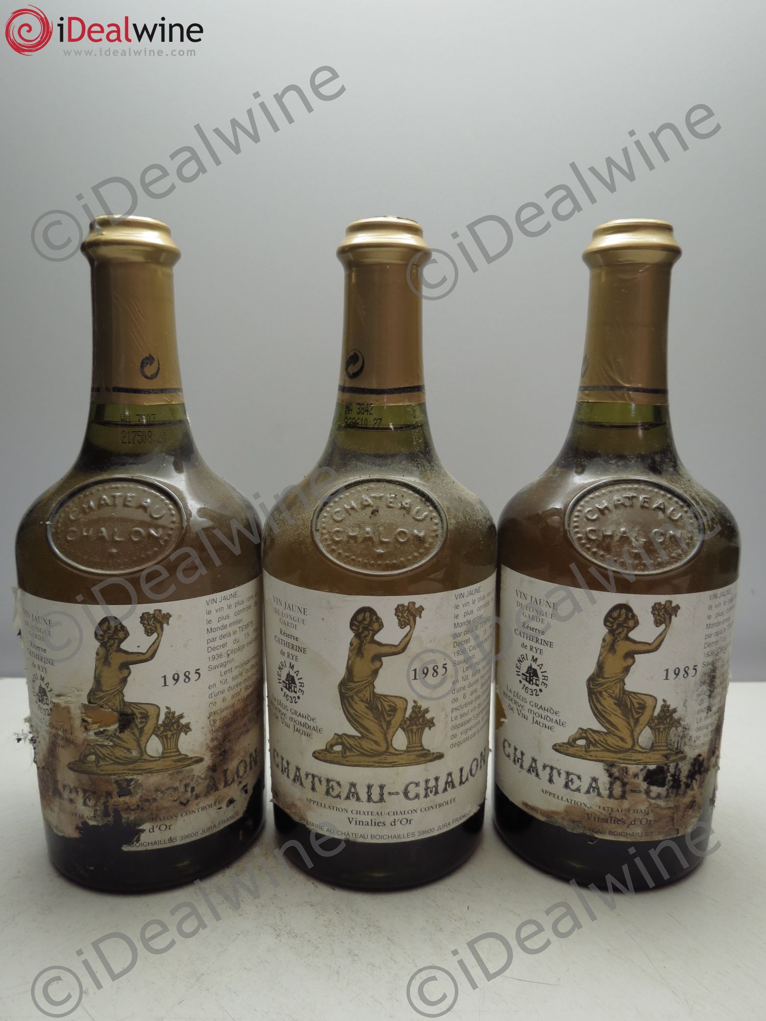 Château-Chalon Réserve Catherine de Rye (62cl) 1985 - Lot de 3 bouteilles - 0
