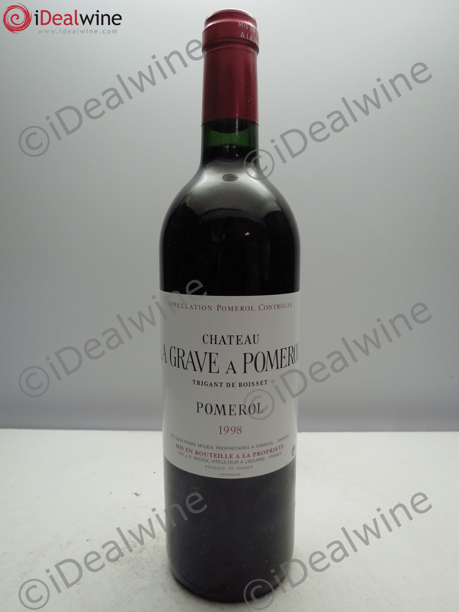 Château La Grave à Pomerol (Trigant de Boisset) 1998 - Lot de 6 bouteilles - 0