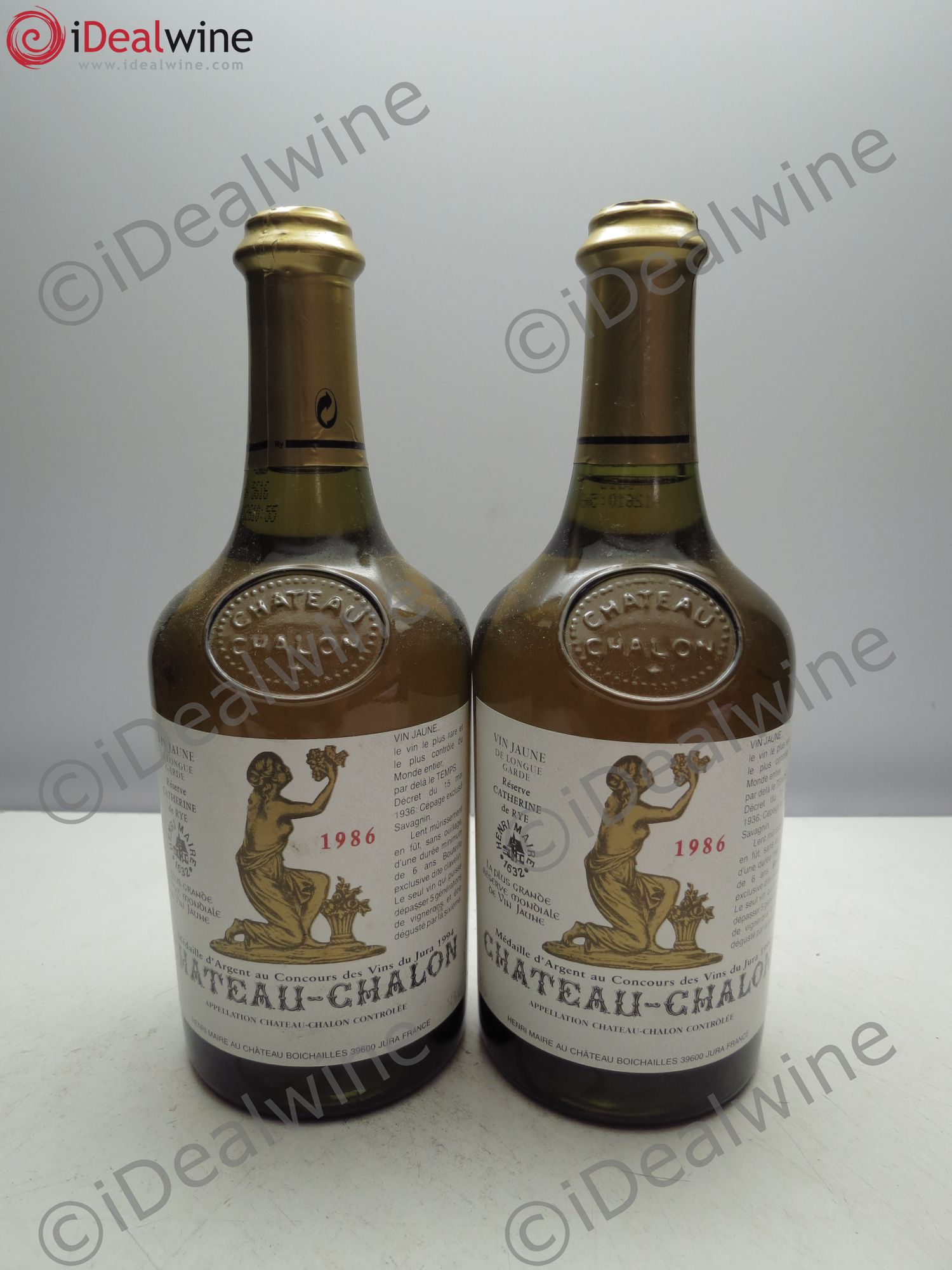 Château-Chalon Réserve Catherine de Rye (62cl) 1986 - Lot de 2 bouteilles - 0