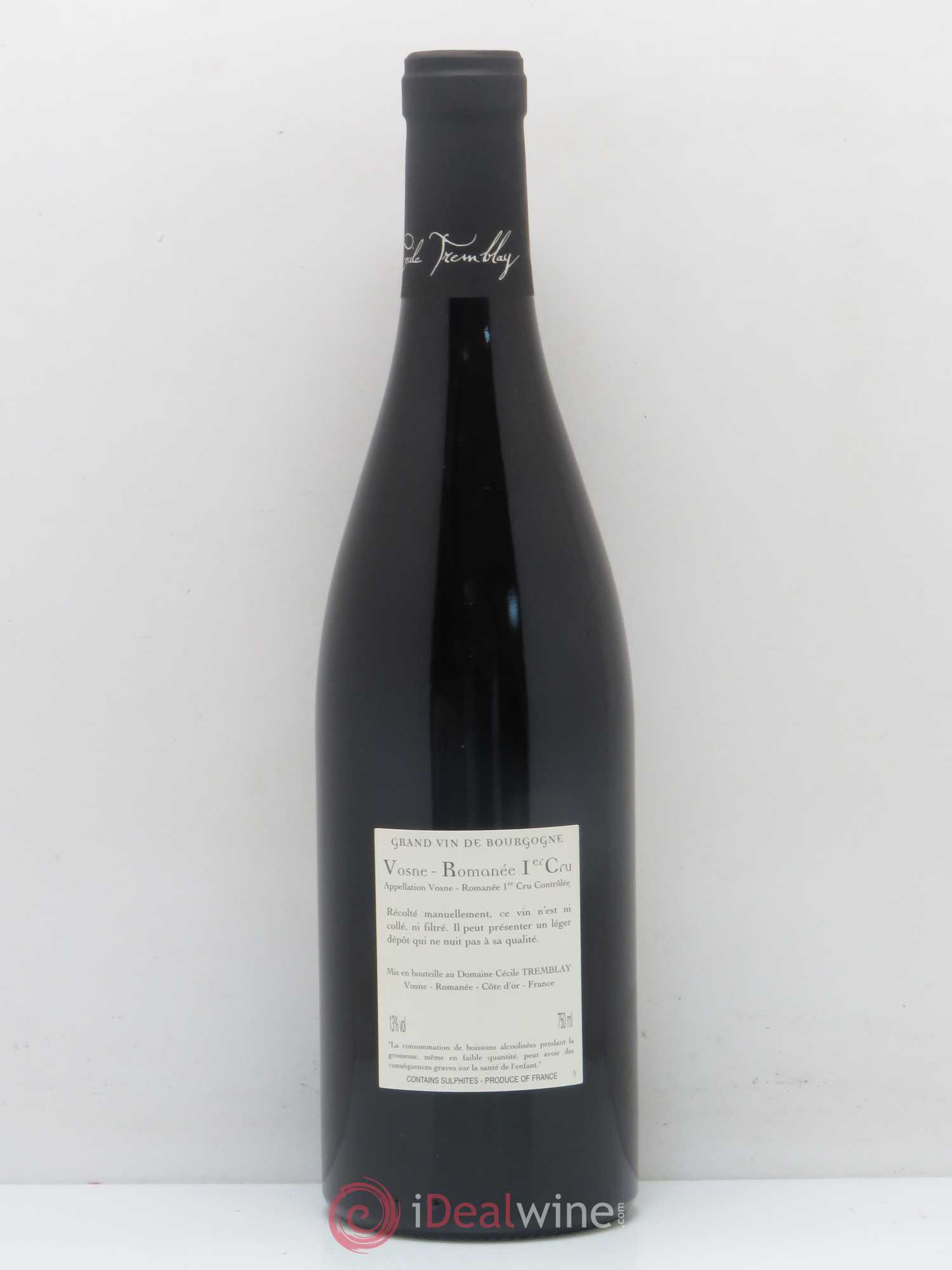 Vosne-Romanée 1er Cru Les Beaumonts (ou Beaux Monts) Cécile Tremblay 2014 - Lot de 1 bouteille - 1
