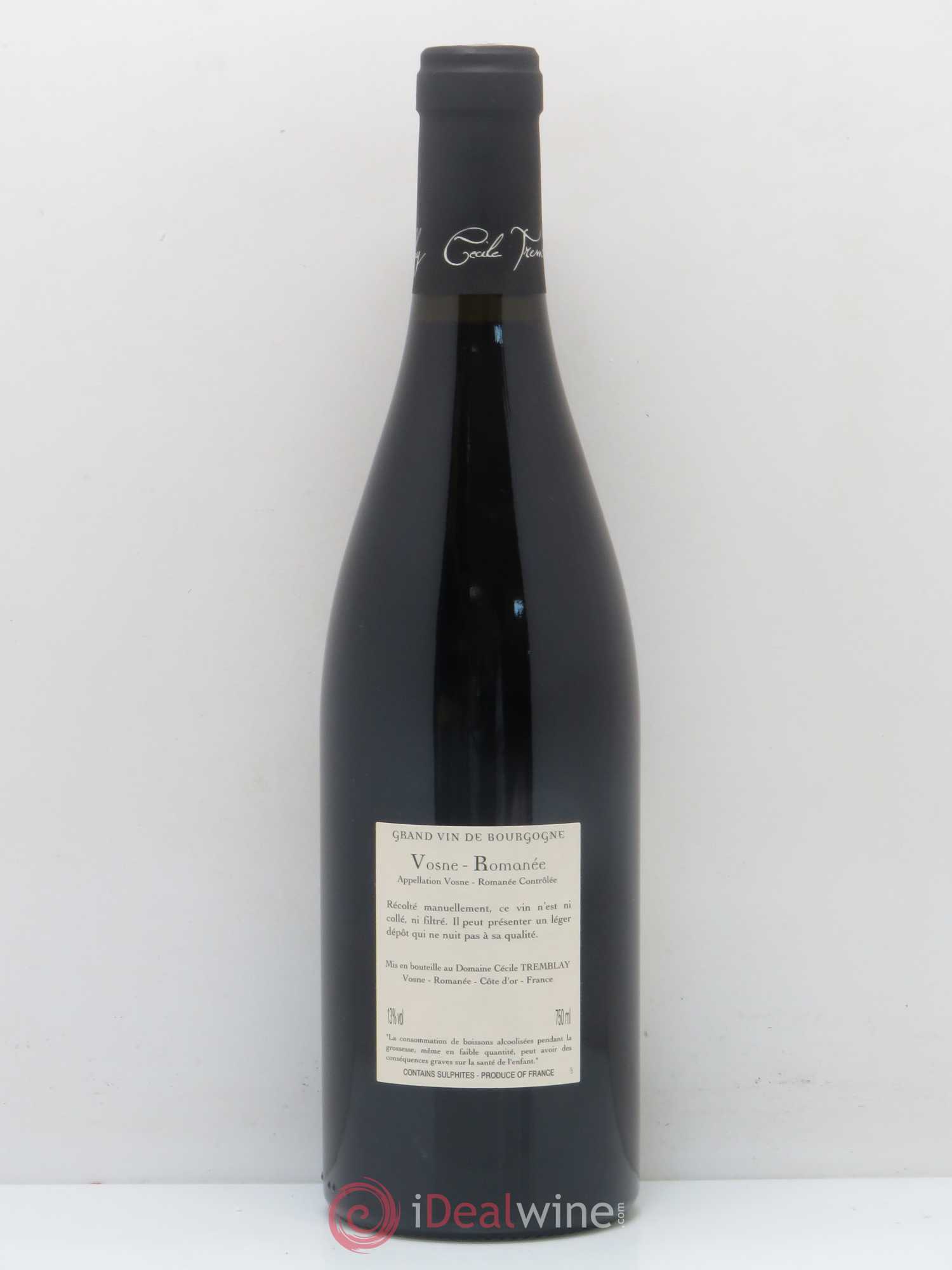Vosne-Romanée Vieilles Vignes Cécile Tremblay 2014 - Lot de 1 bouteille - 1
