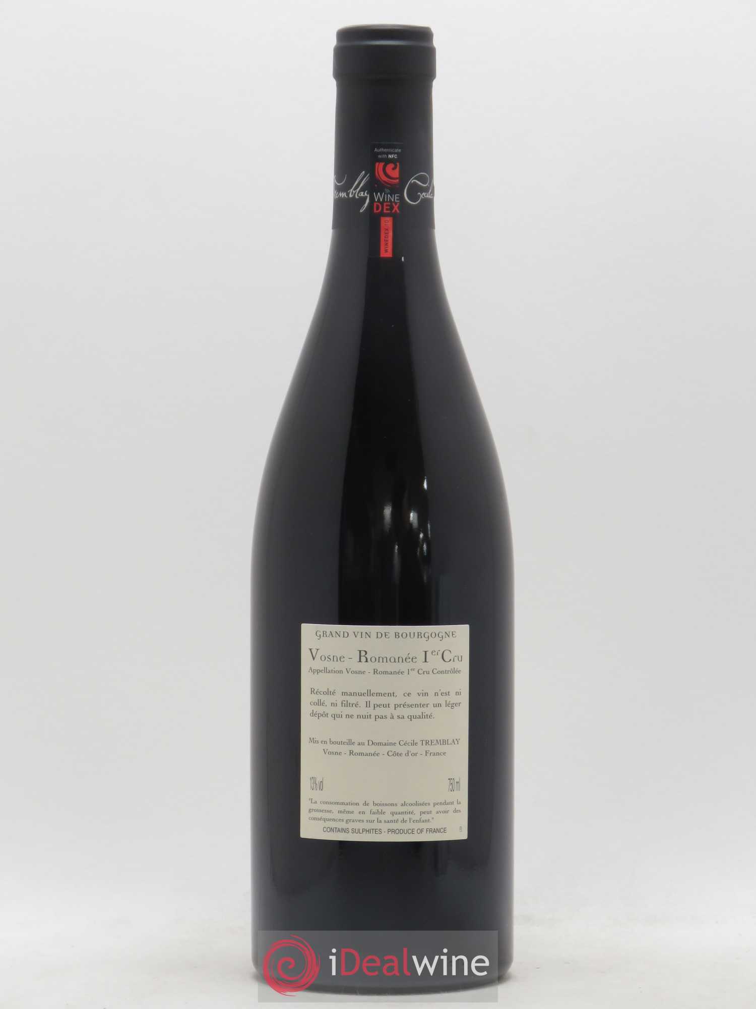 Vosne-Romanée 1er Cru Les Beaumonts (ou Beaux Monts) Cécile Tremblay 2015 - Lot de 1 bouteille - 1