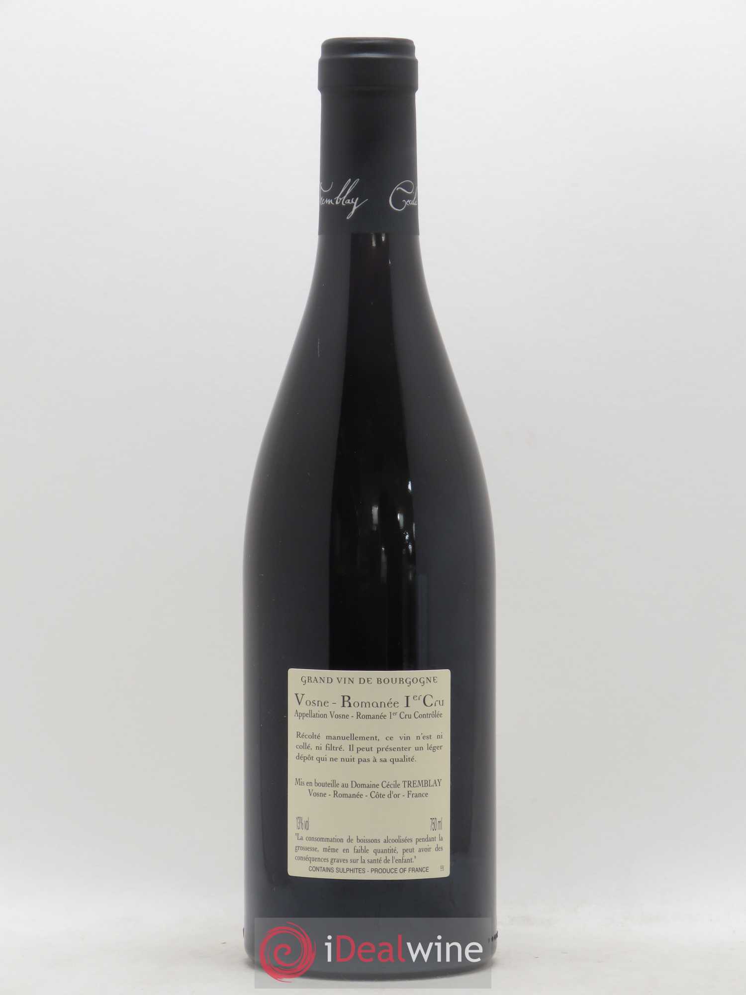 Vosne-Romanée 1er Cru Les Beaumonts (ou Beaux Monts) Cécile Tremblay 2017 - Lot de 1 bouteille - 1