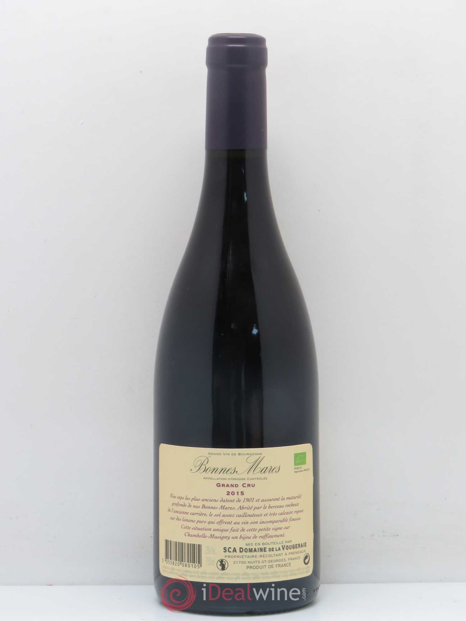 Bonnes-Mares Grand Cru La Vougeraie 2015 - Lot de 1 bouteille - 1