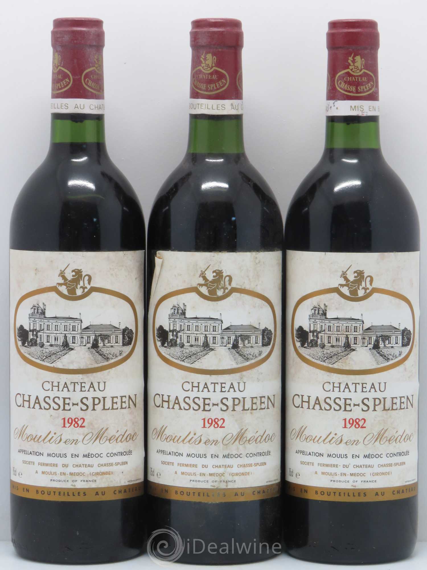 Château Chasse Spleen 1982 - Lot de 5 bouteilles - 1