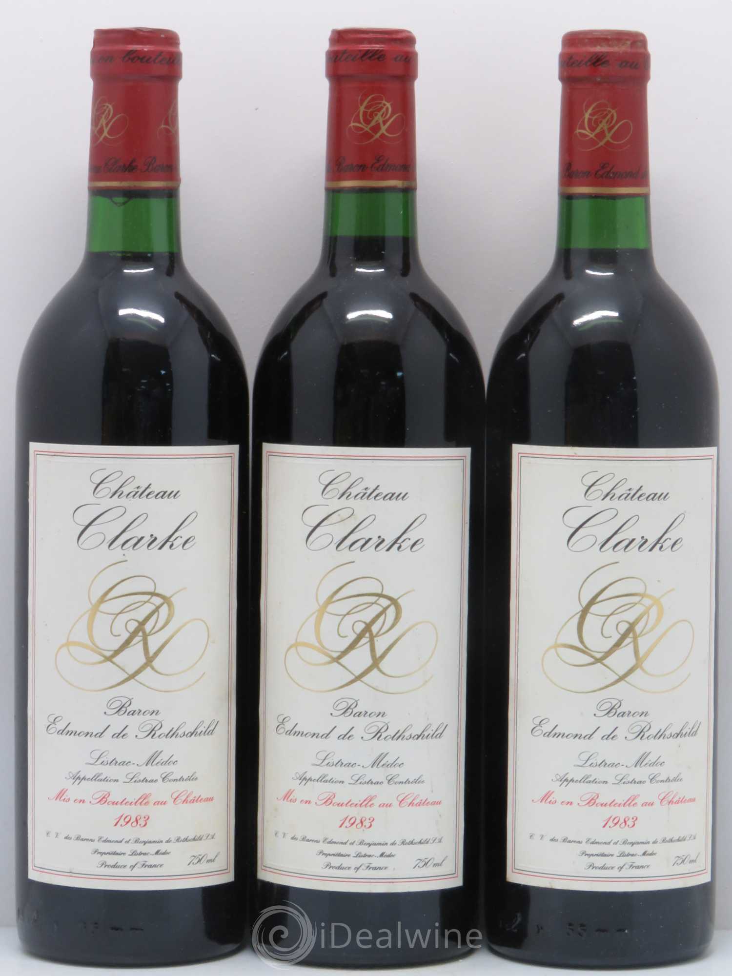 Château Clarke 1983 - Lot de 6 bouteilles - 1