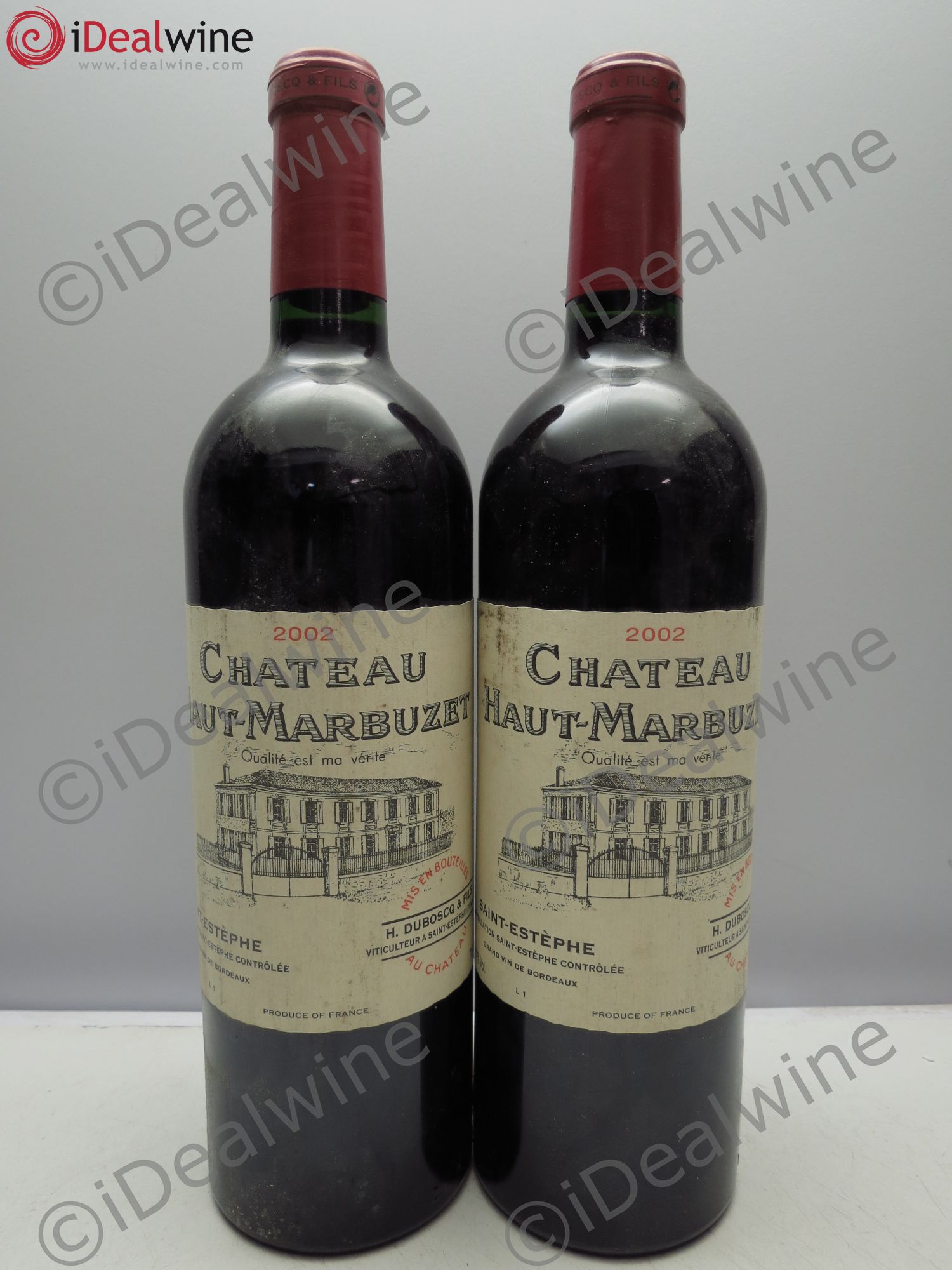 Château Haut Marbuzet 2002 - Lot de 2 bouteilles - 0