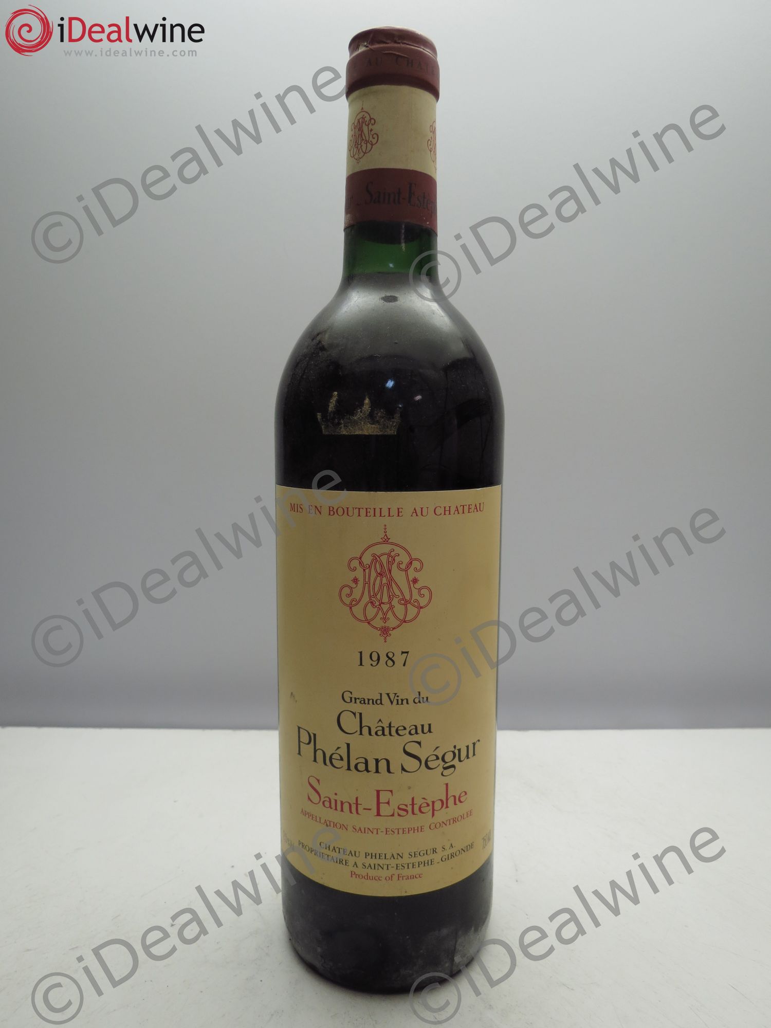 Château Phélan Ségur (sans prix de réserve / no reserve) 1987 - Posten von 1 Flasche - 0