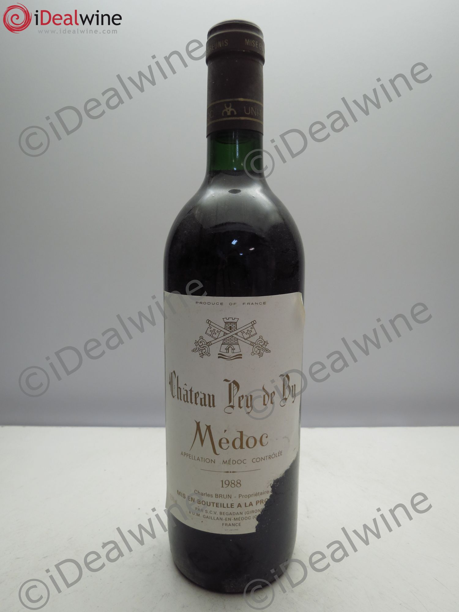 Château Pey de By (sans prix de réserve / no reserve) 1988 - Posten von 1 Flasche - 0