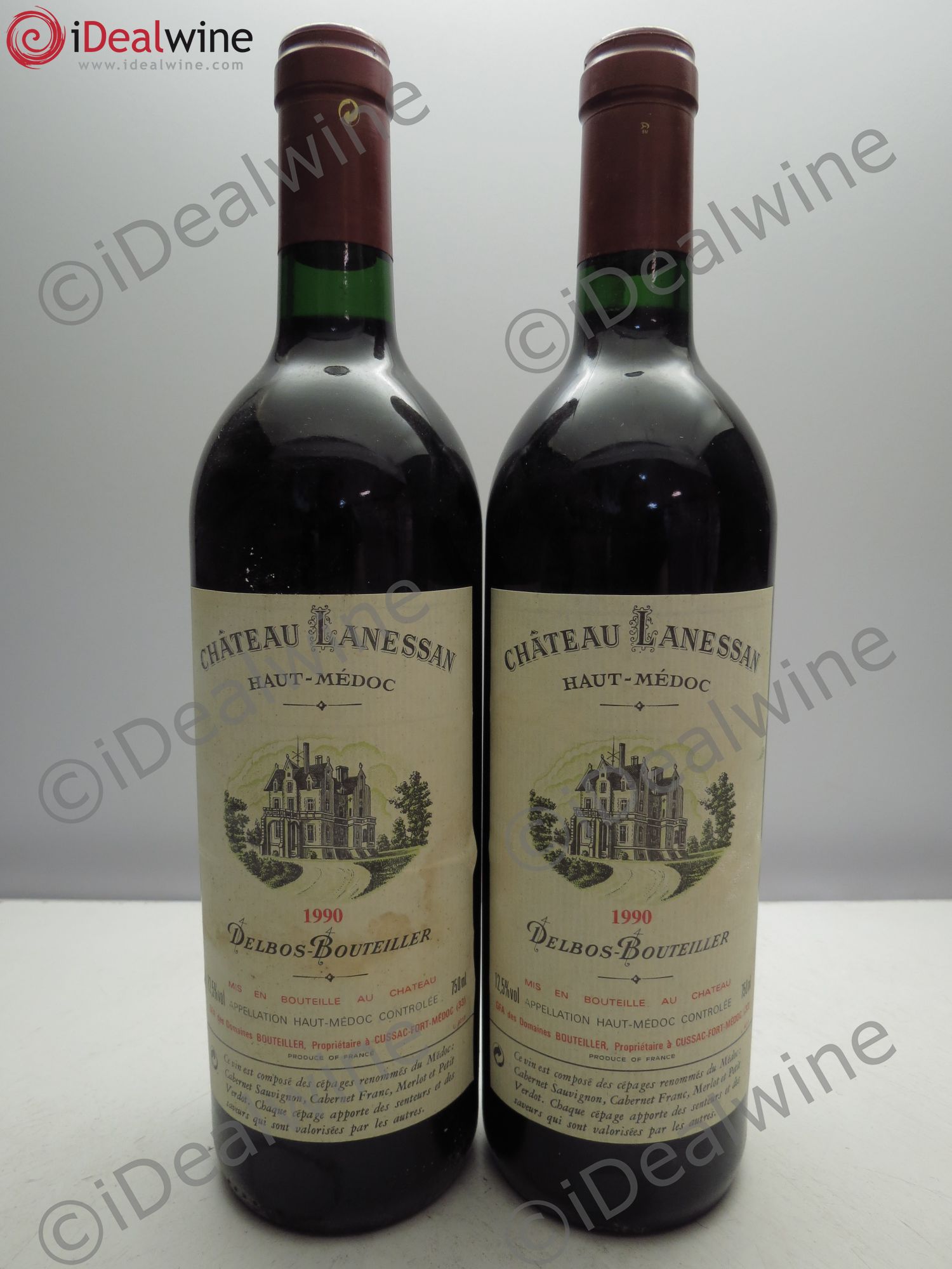 Château Lanessan Cru Bourgeois (sans prix de réserve / no reserve) 1990 - Posten von 2 Flaschen - 0