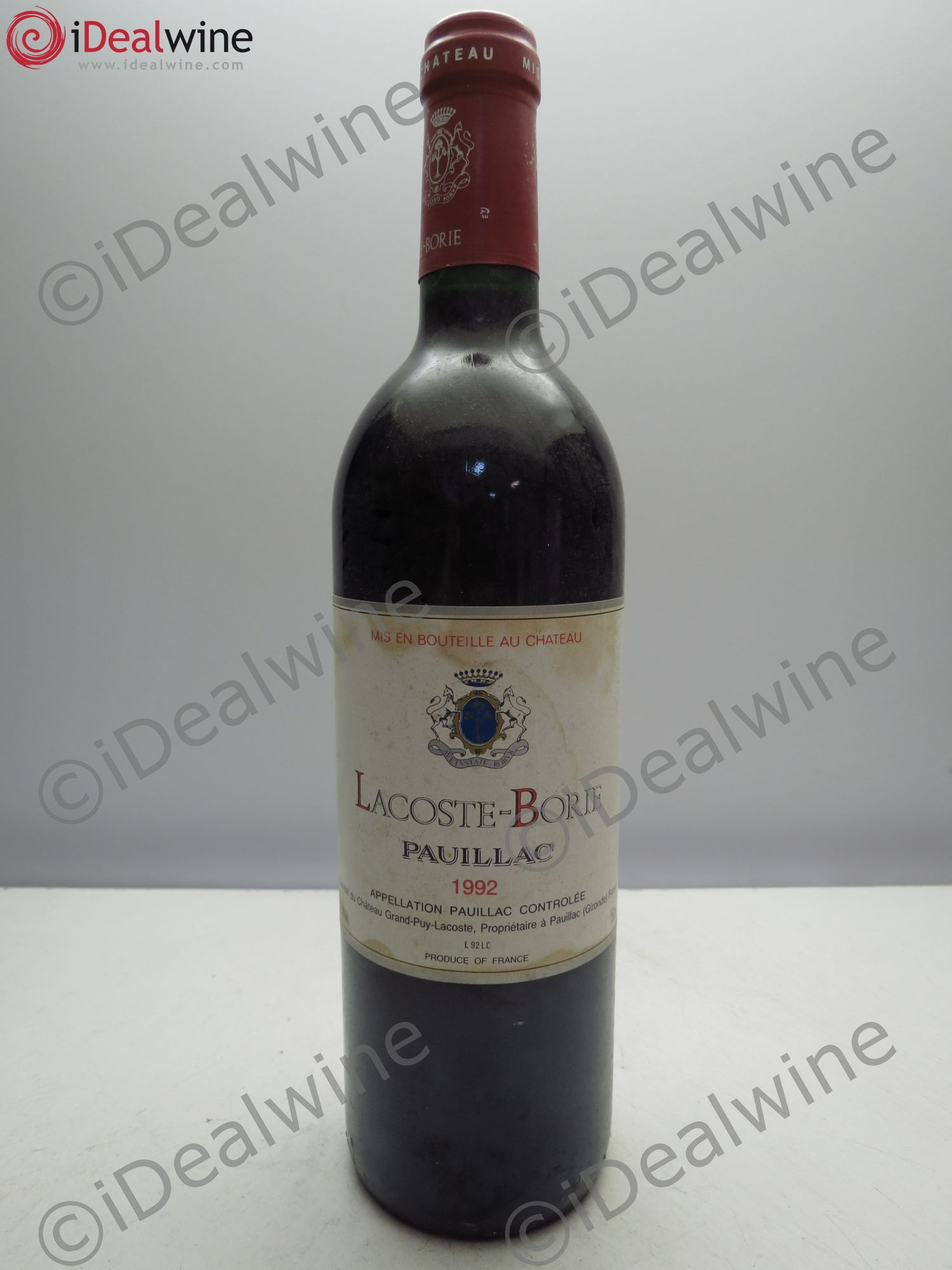Lacoste Borie (sans prix de réserve / no reserve) 1992 - Posten von 1 Flasche - 0