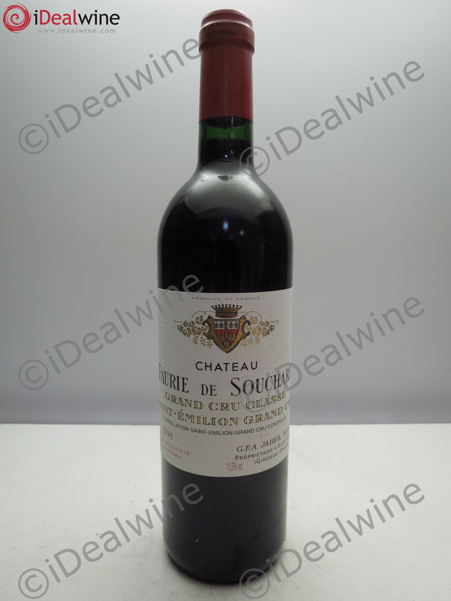 Château Faurie de Souchard Grand Cru Classé (sans prix de réserve / no reserve) 1998 - Posten von 1 Flasche - 0