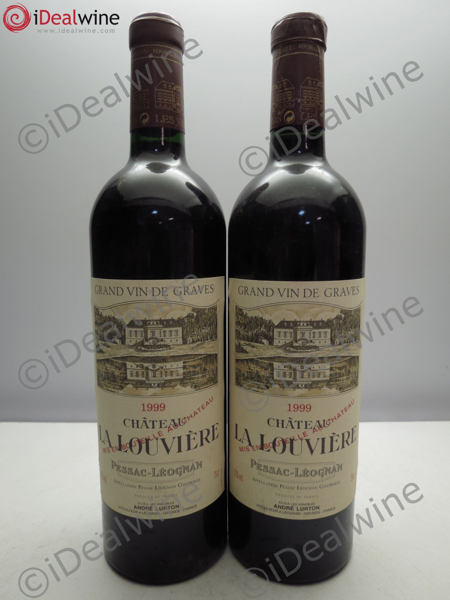Château la Louvière (sans prix de réserve / no reserve) 1999 - Posten von 2 Flaschen - 0