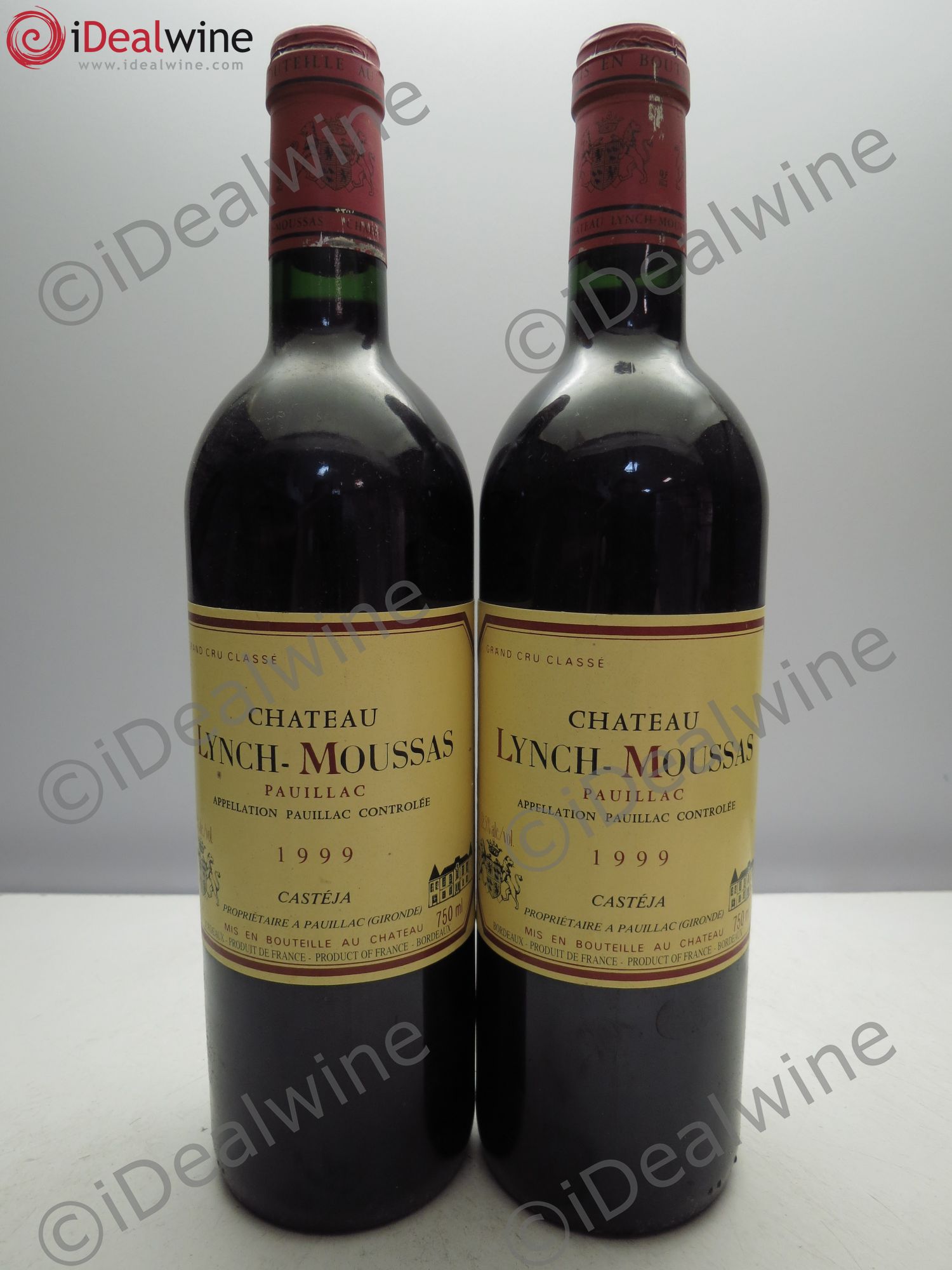 Château Lynch Moussas 5ème Grand Cru Classé (sans prix de réserve / no reserve) 1999 - Lotto di 2 bottiglie - 0