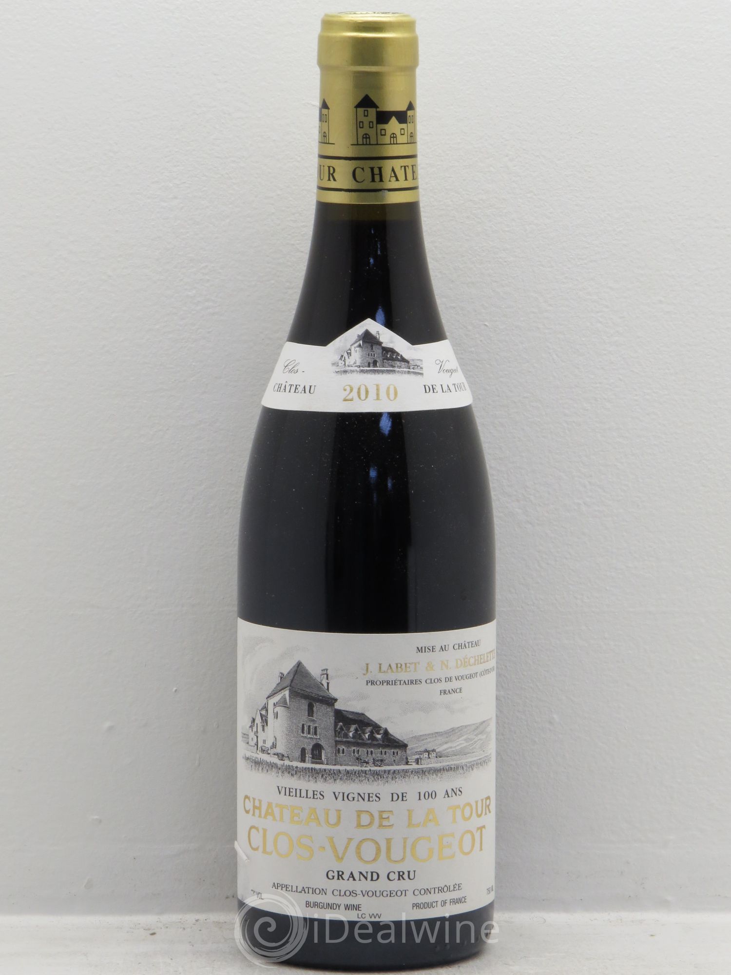 Clos de Vougeot Grand Cru Vieilles Vignes Château de La Tour 2010 - Lot de 1 bouteille - 0