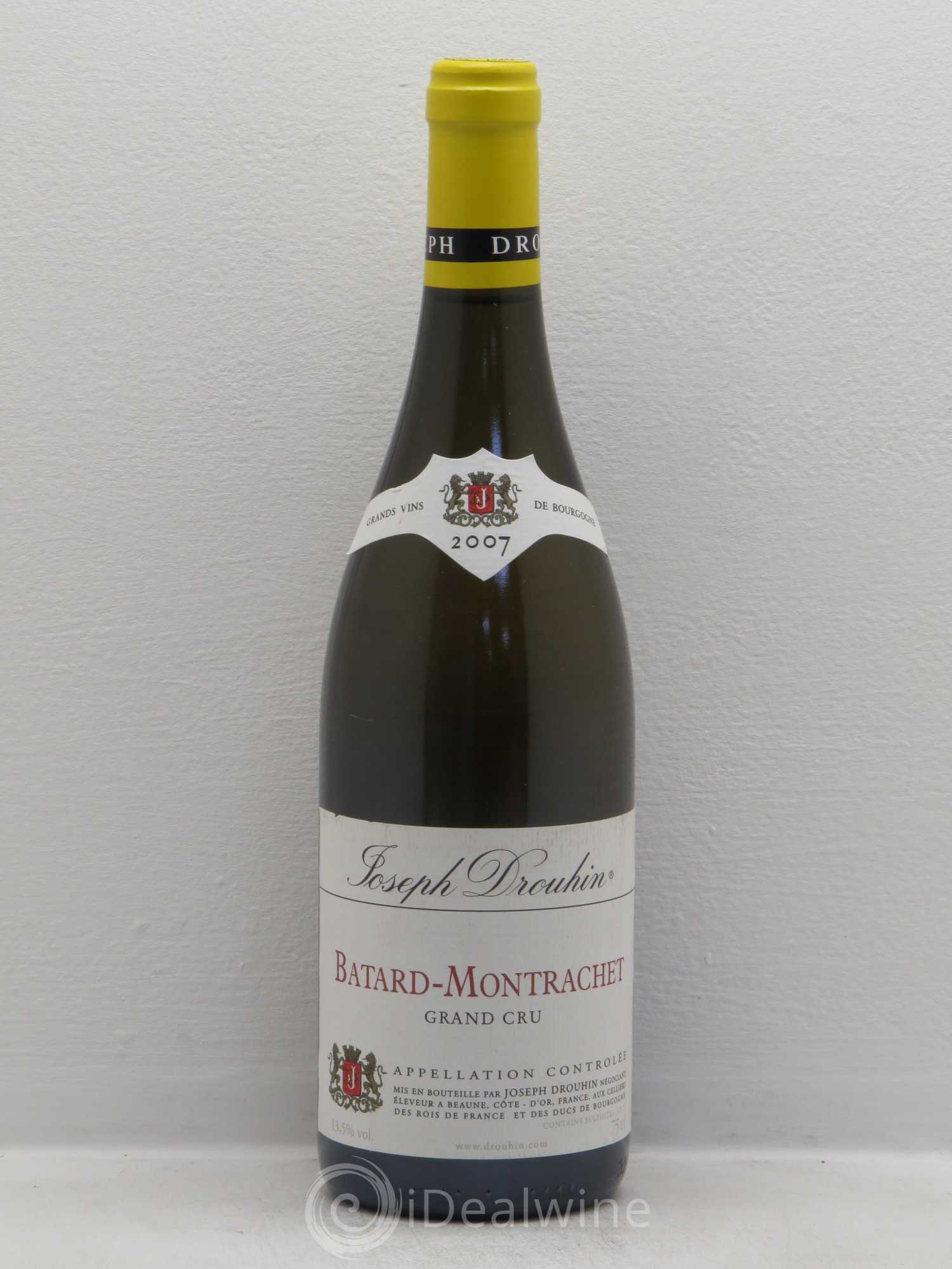 Bâtard-Montrachet Grand Cru Joseph Drouhin 2007 - Lot de 1 bouteille - 0