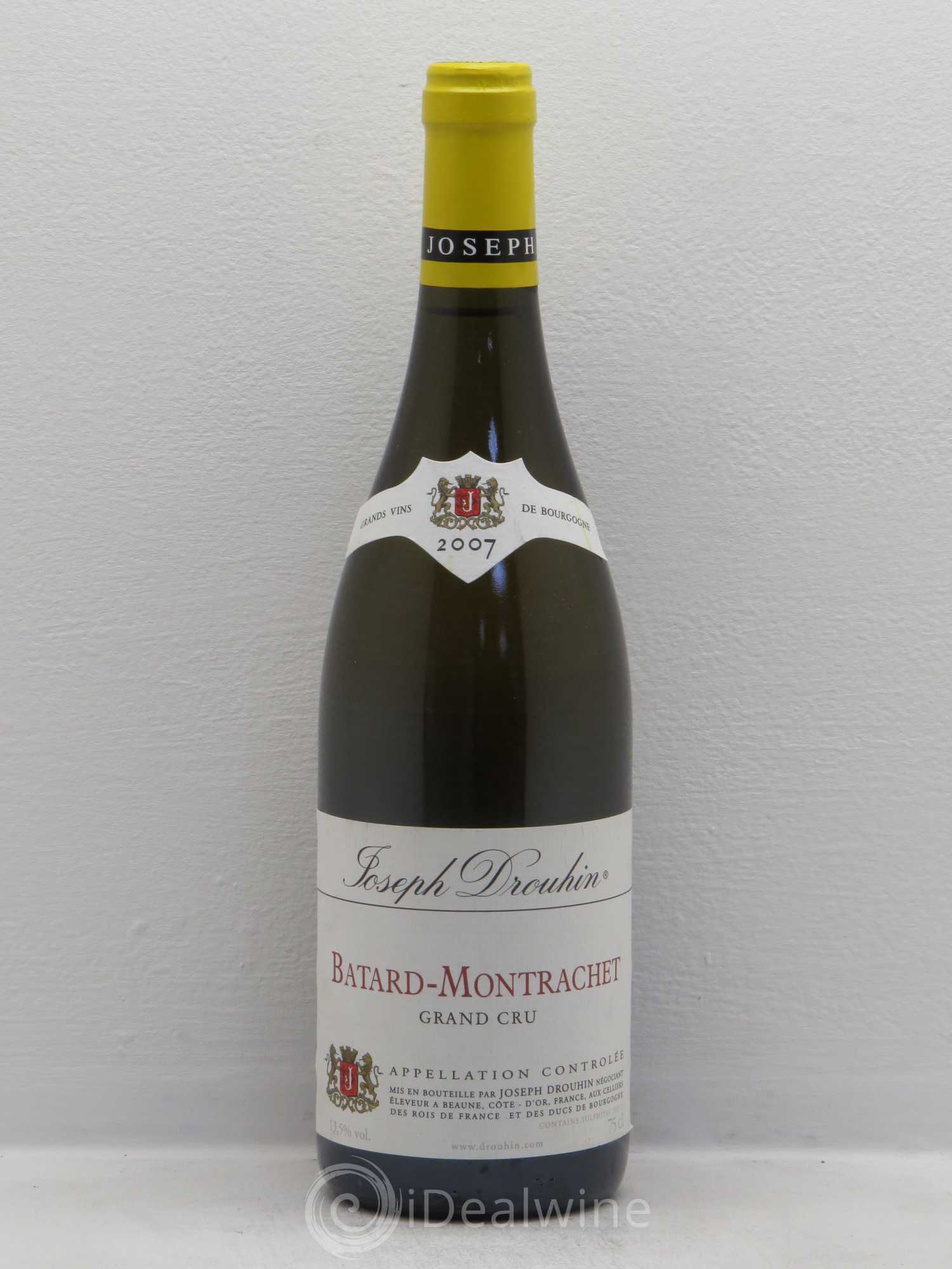Bâtard-Montrachet Grand Cru Joseph Drouhin 2007 - Lot de 1 bouteille - 0