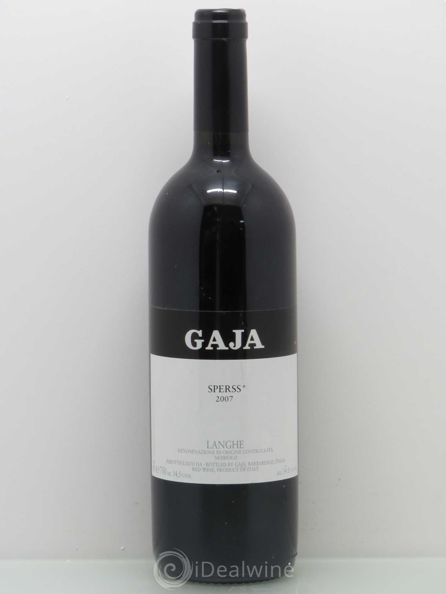 Langhe Sperss Angelo Gaja 2007 - Lot de 1 bouteille - 0