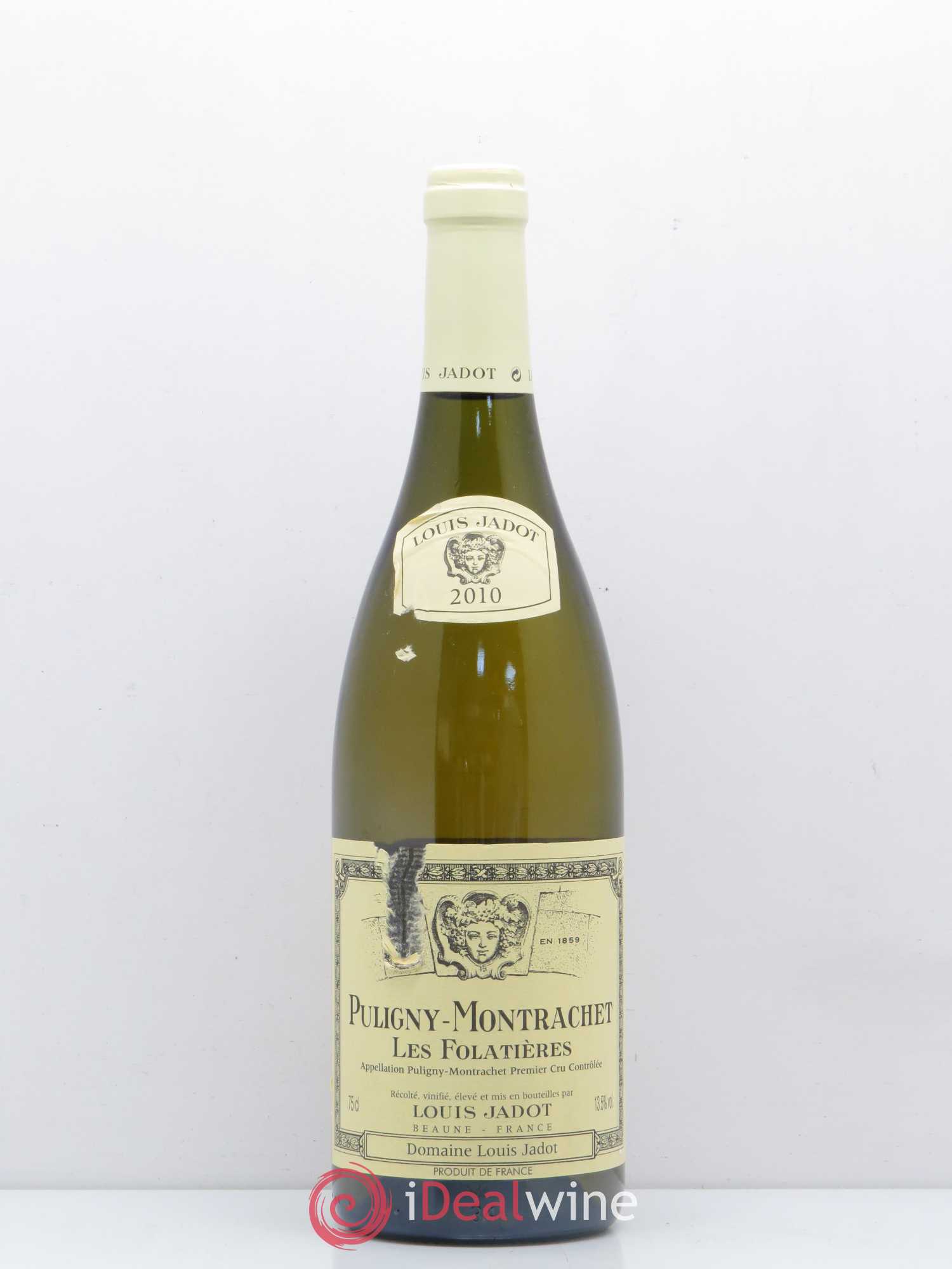 Puligny-Montrachet 1er Cru Les Folatières Domaine Louis Jadot 2010 - Lot de 1 bouteille - 0