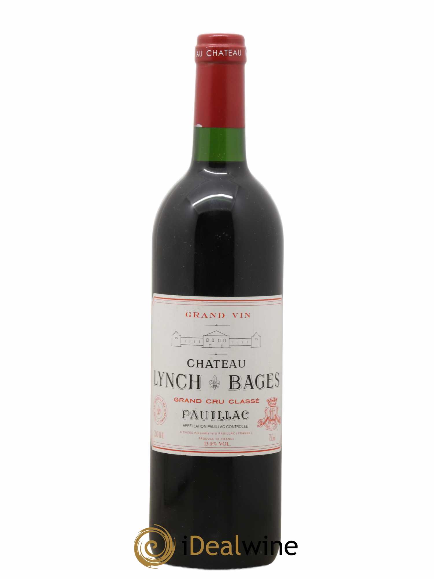 Château Lynch Bages 5ème Grand Cru Classé 2001 - Lot de 1 bouteille - 0