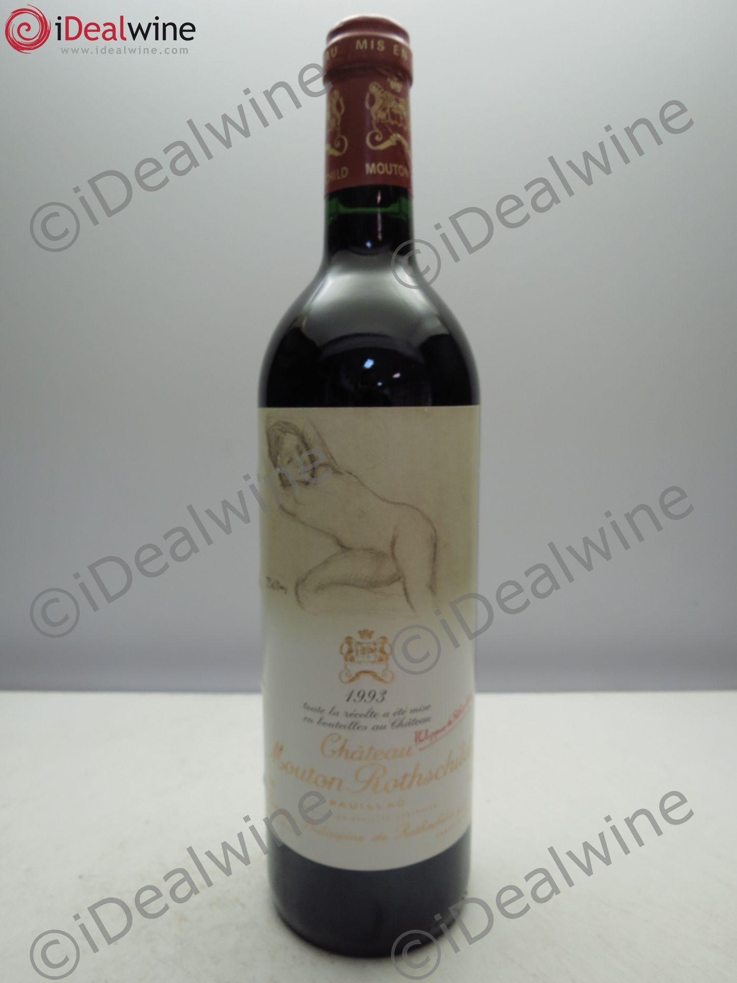 Château Mouton Rothschild 1er Grand Cru Classé 1993 - Lot de 1 bouteille - 0