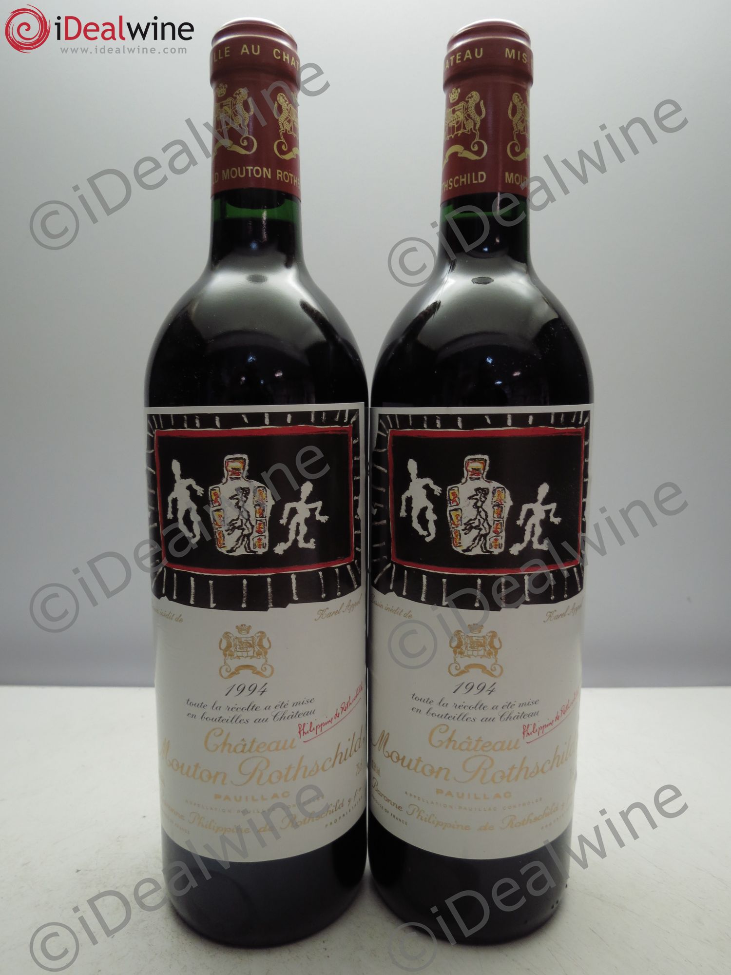 Château Mouton Rothschild 1er Grand Cru Classé 1994 - Lot de 2 bouteilles - 0