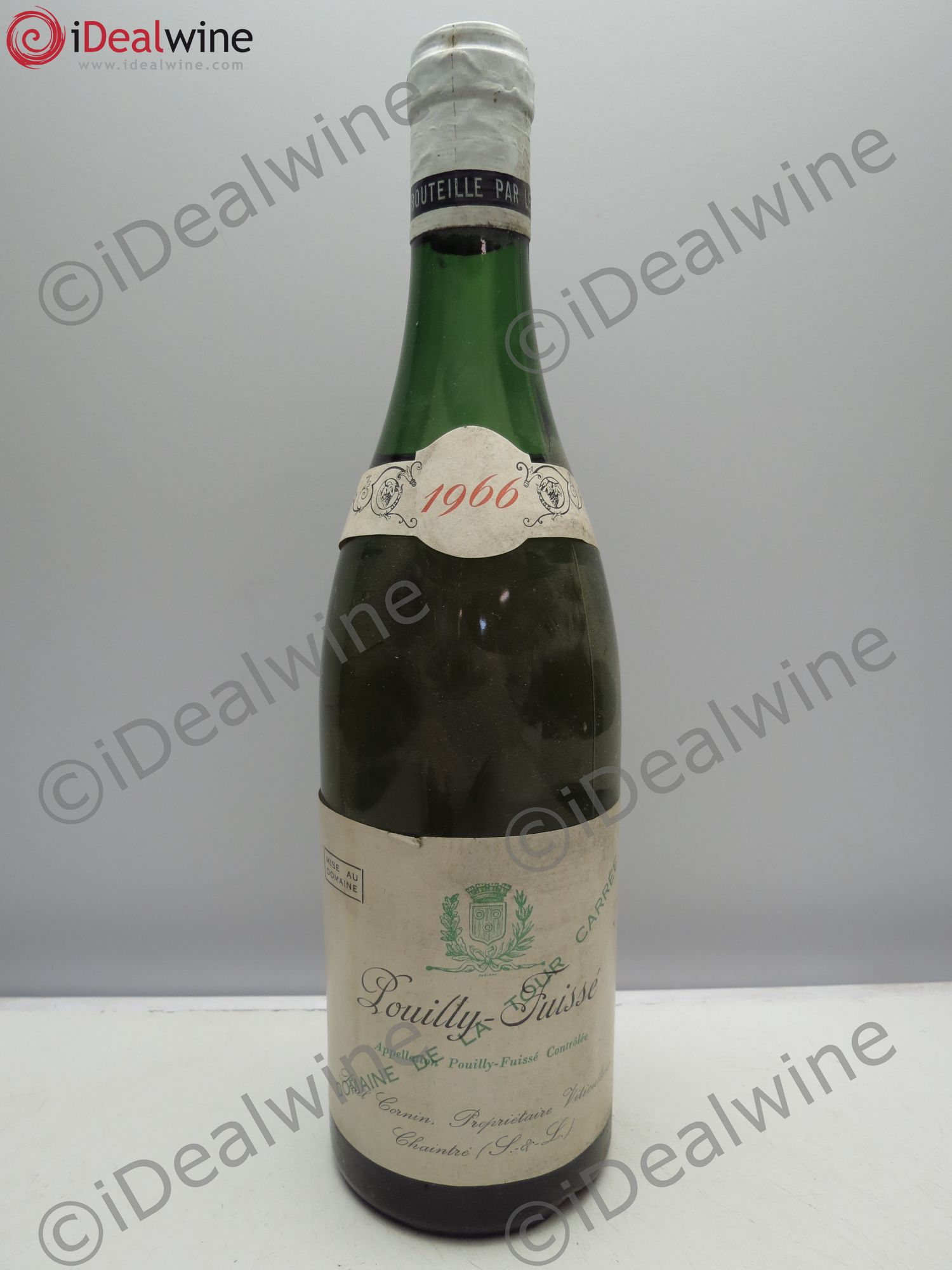 Pouilly-Fuissé Domaine de la Tour Carrée Paul Cornin 1966 - Posten von 1 Flasche - 0