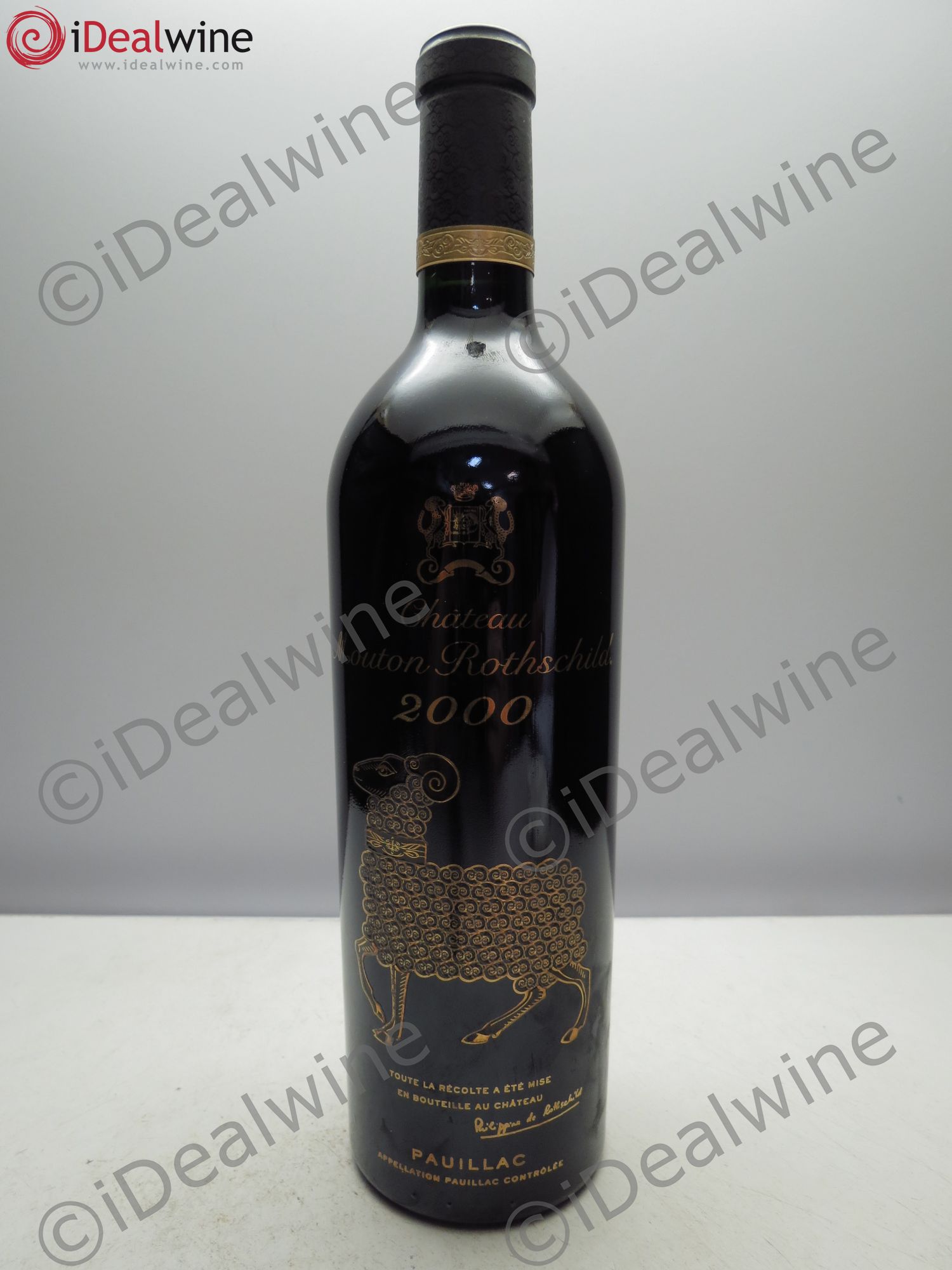 Château Mouton Rothschild 1er Grand Cru Classé 2000 - Lot de 1 bouteille - 0