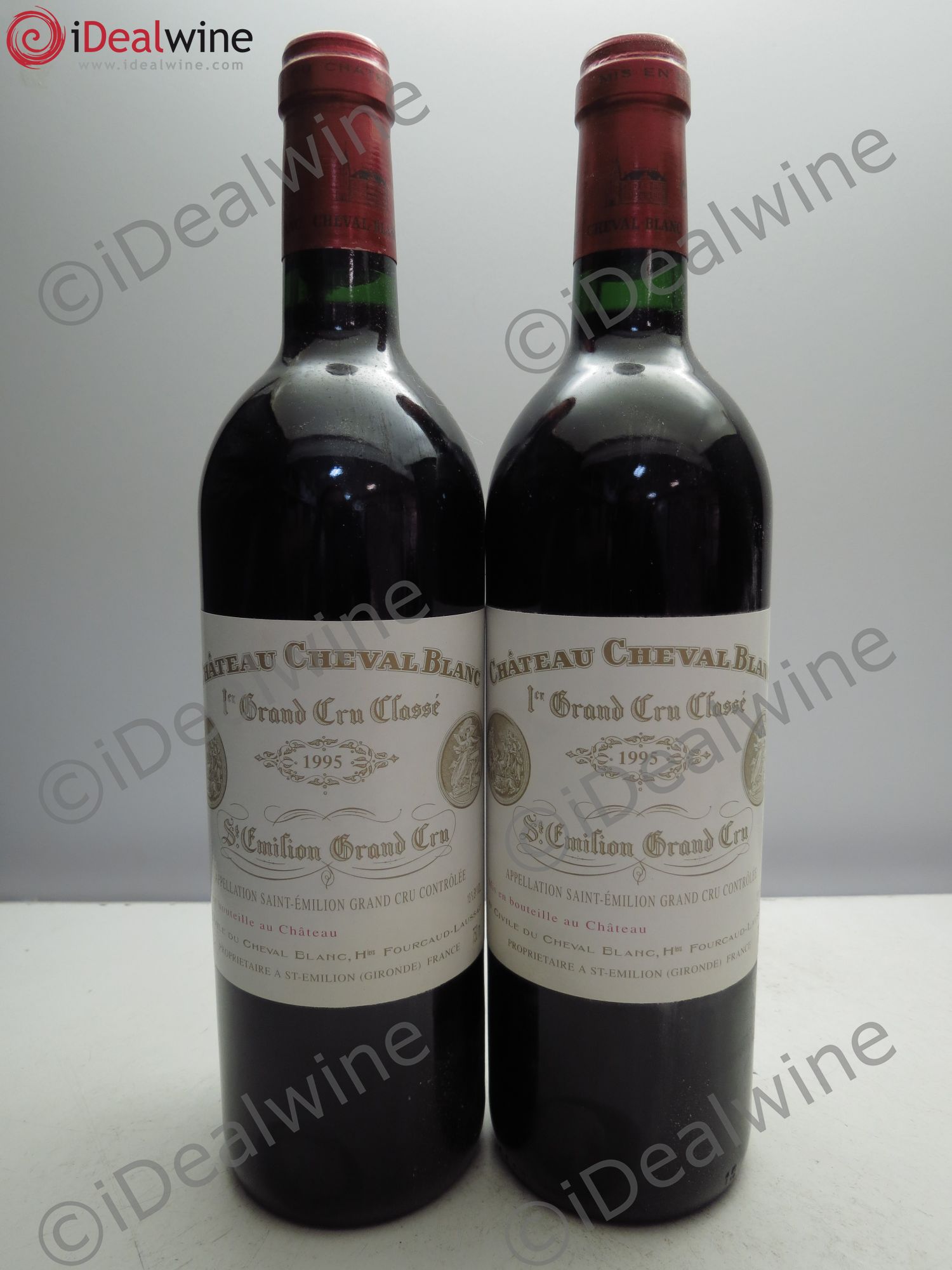 Château Cheval Blanc 1er Grand Cru Classé A 1995 - Lot de 2 bouteilles - 0