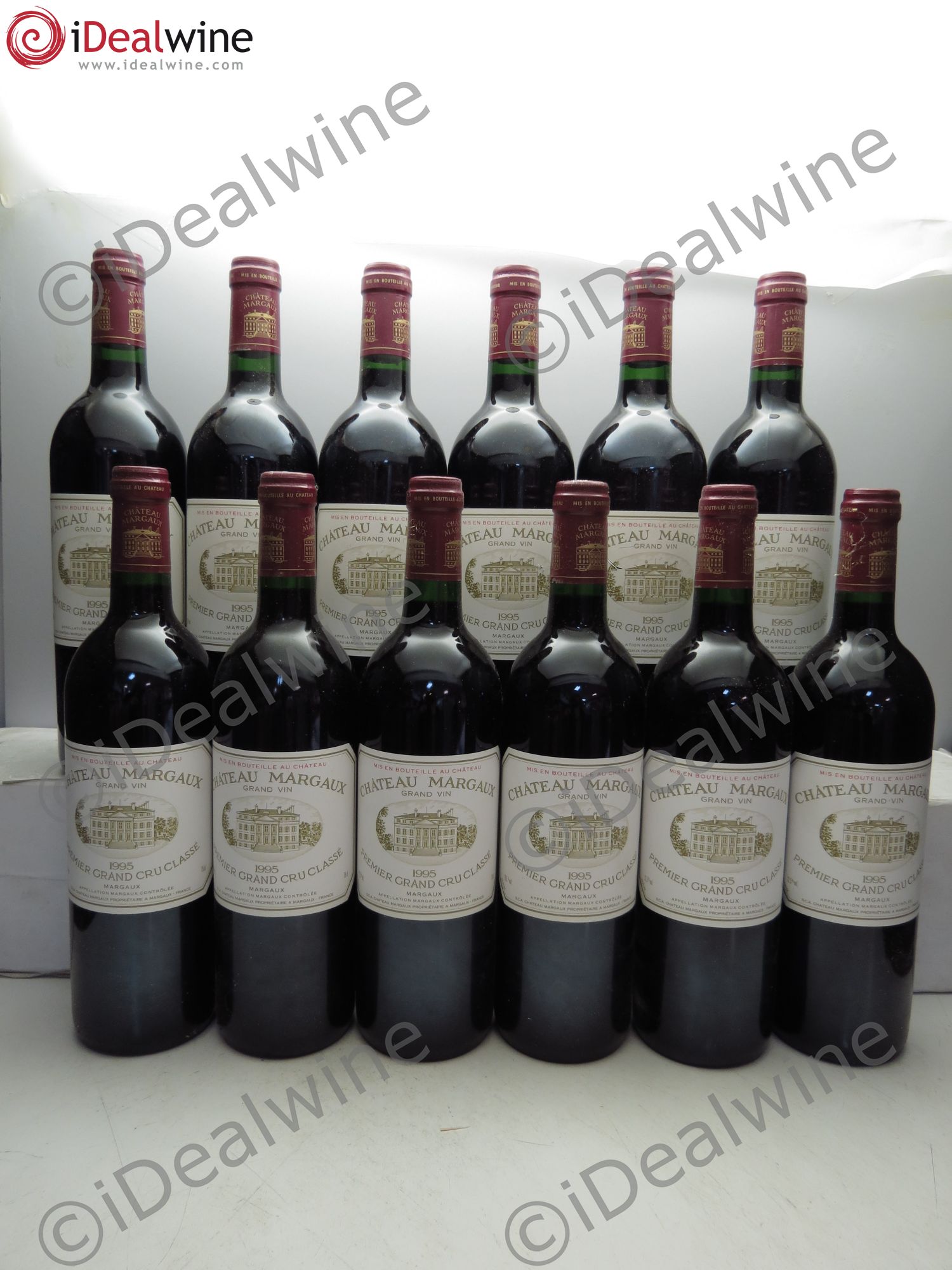 Château Margaux 1er Grand Cru Classé 1995 - Lot de 12 bouteilles - 0