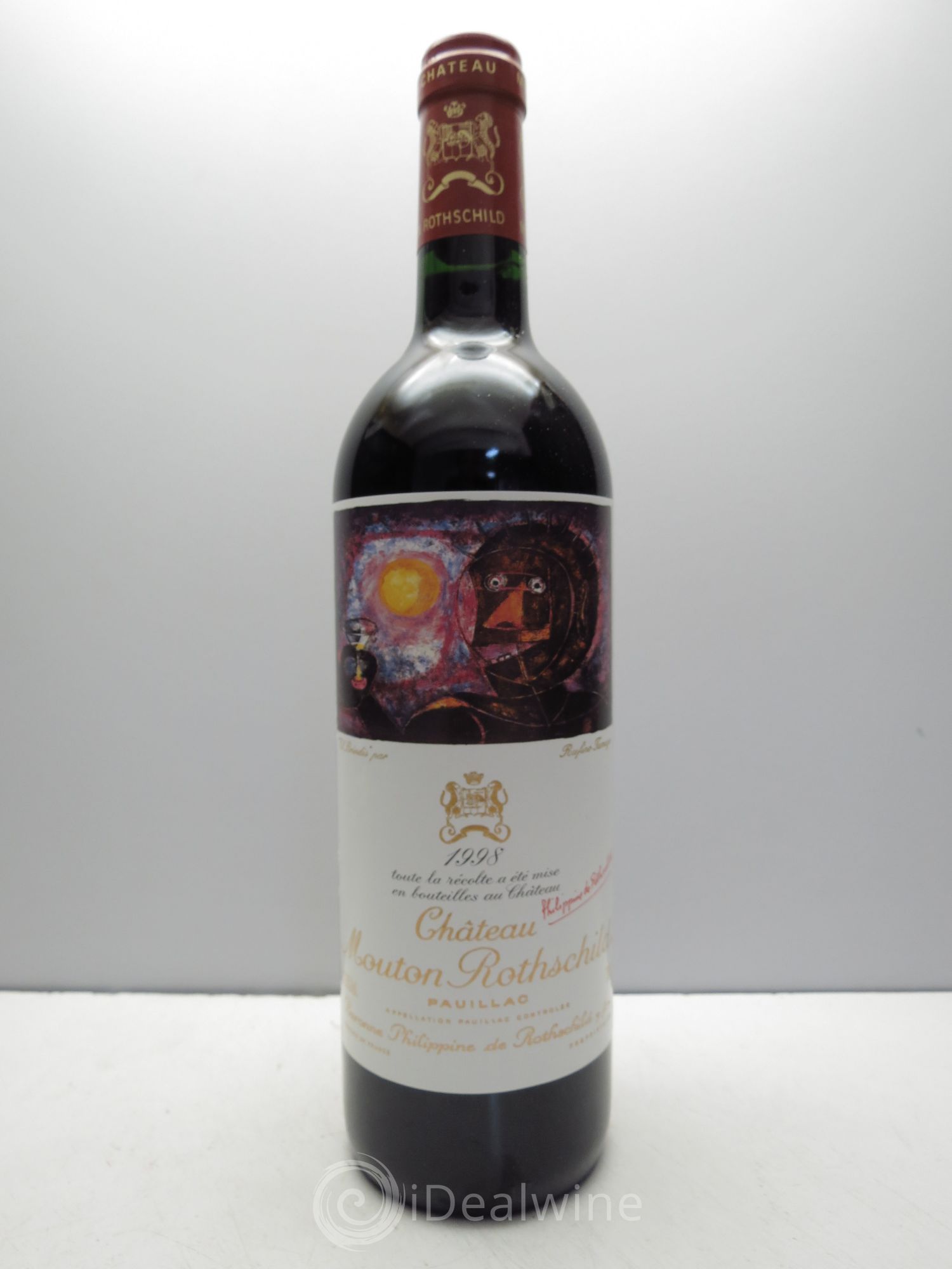 Château Mouton Rothschild 1er Grand Cru Classé 1998 - Lot de 1 bouteille - 0