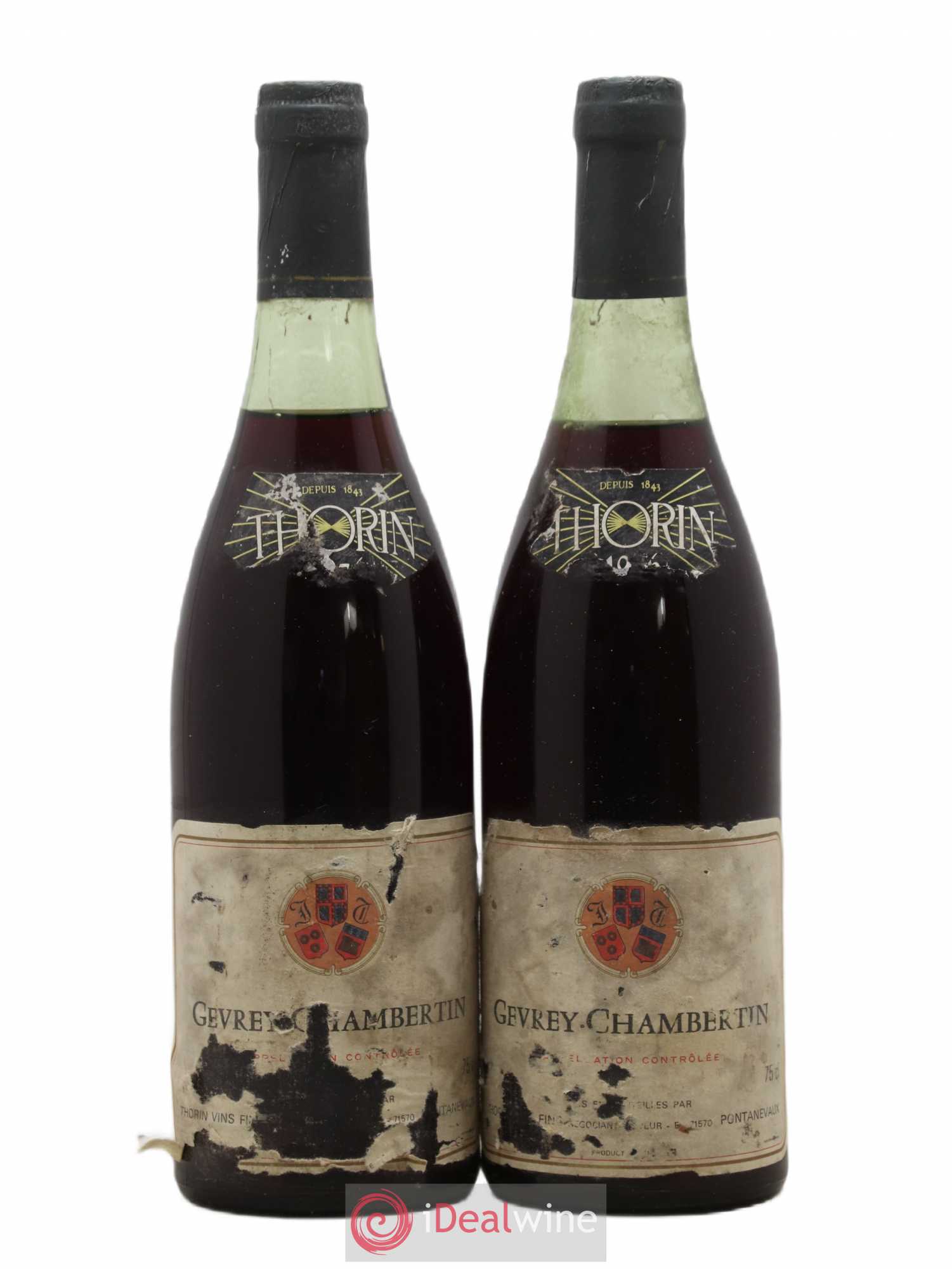 Gevrey-Chambertin Thorin 1976 - Lot de 2 bouteilles - 0