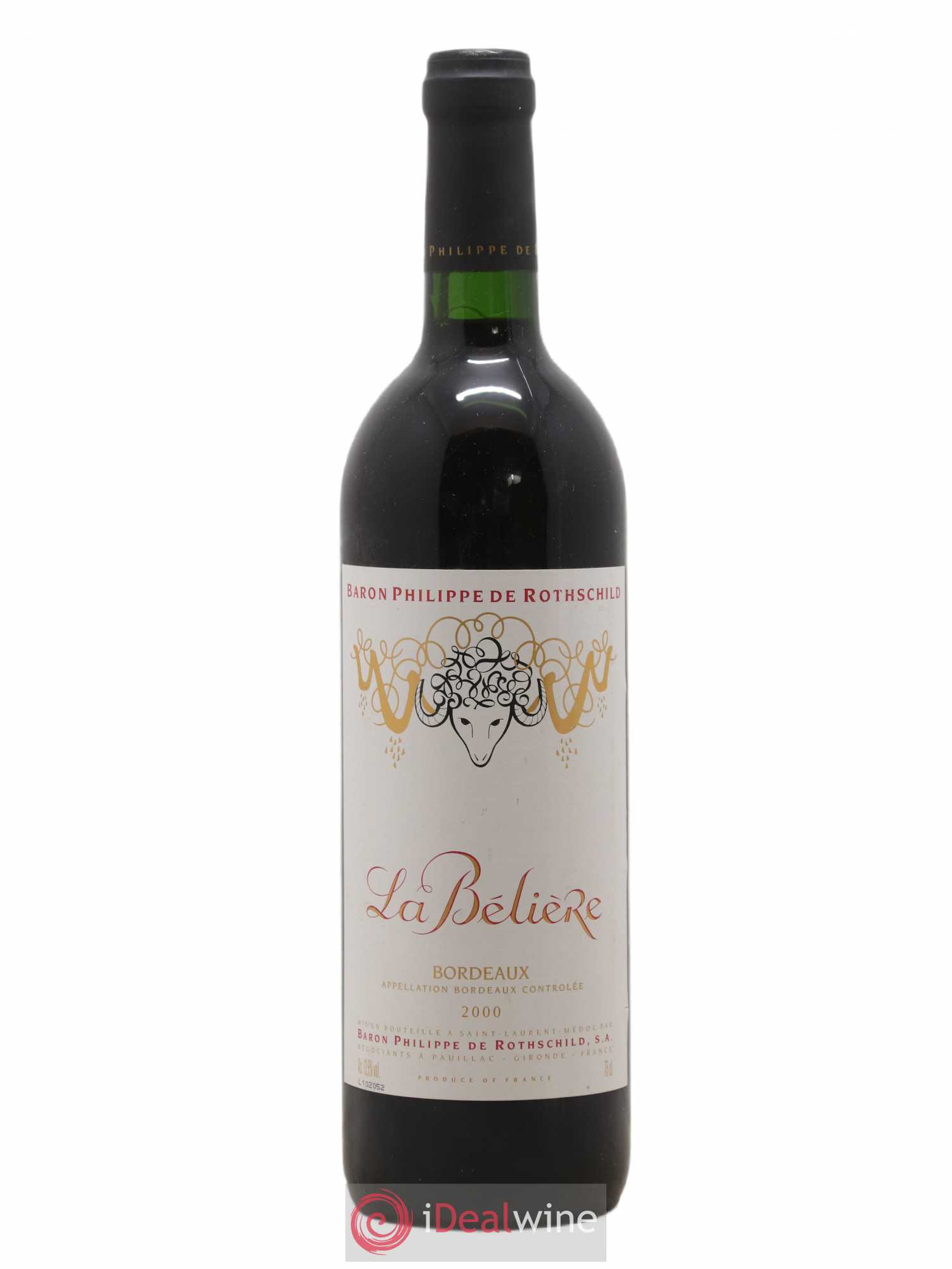 Bordeaux Château La Bélière (sans prix de réserve) 2000 - Posten von 1 Flasche - 0