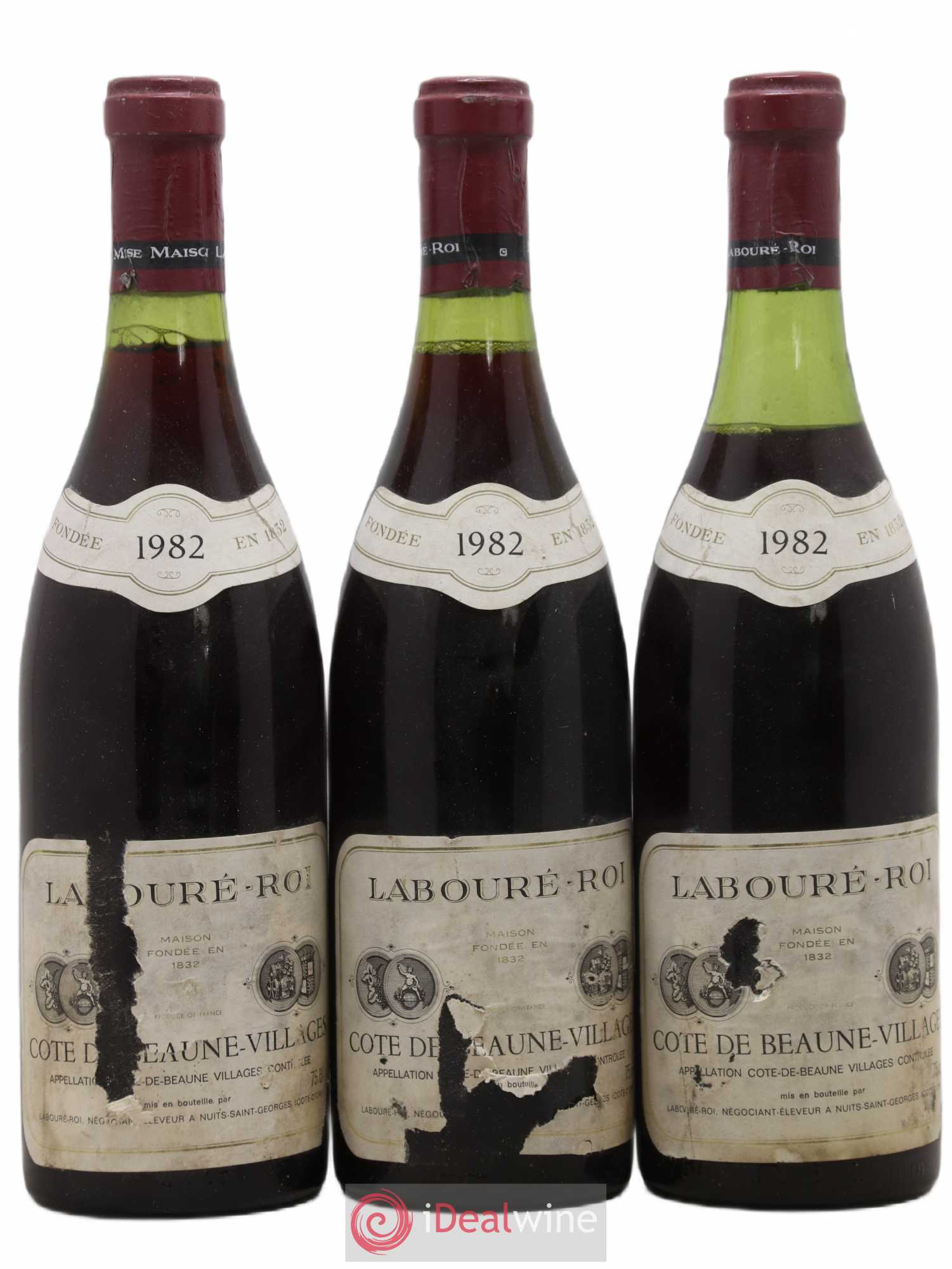 Côte de Beaune-Villages Labouré Roy 1982 - Posten von 3 Flaschen - 0