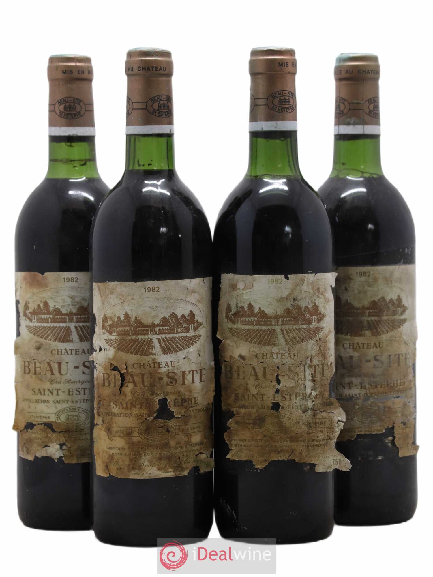 Château Beau Site Cru Bourgeois 1982 - Lot de 4 bouteilles - 0