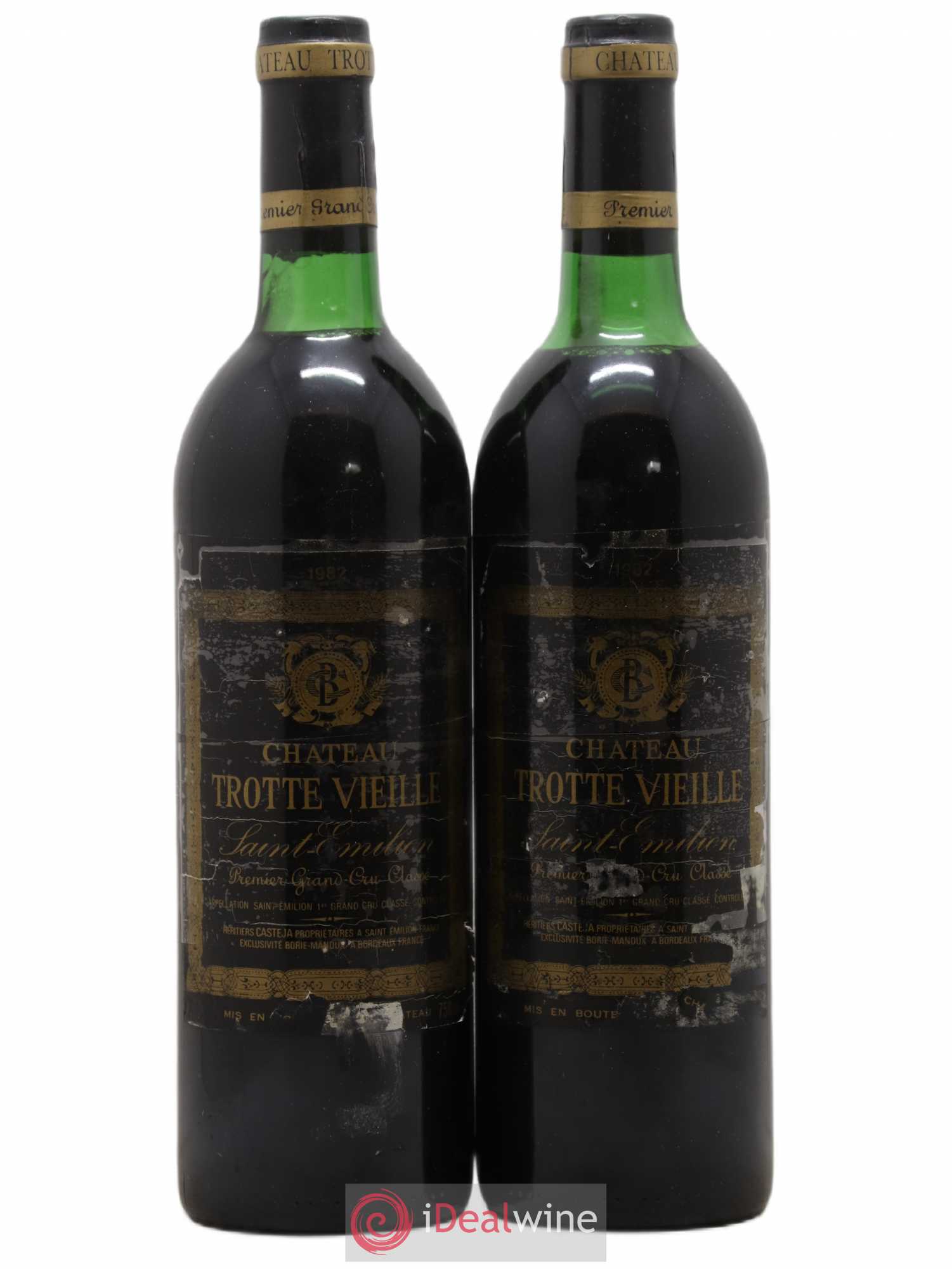 Château Trotte Vieille 1er Grand Cru Classé B 1982 - Lot de 2 bouteilles - 0