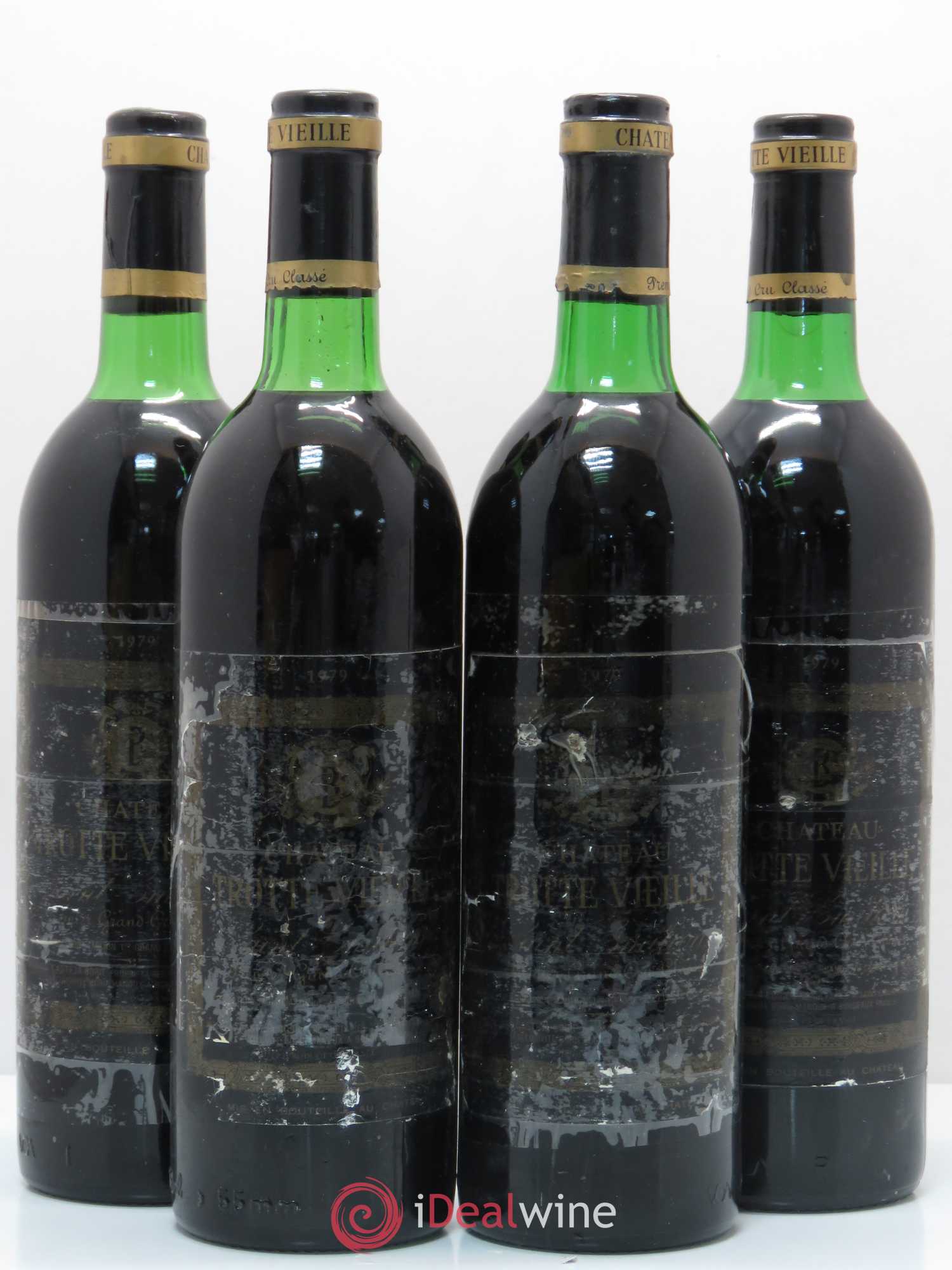 Château Trotte Vieille 1er Grand Cru Classé B 1979 - Lotto di 4 bottiglie - 0