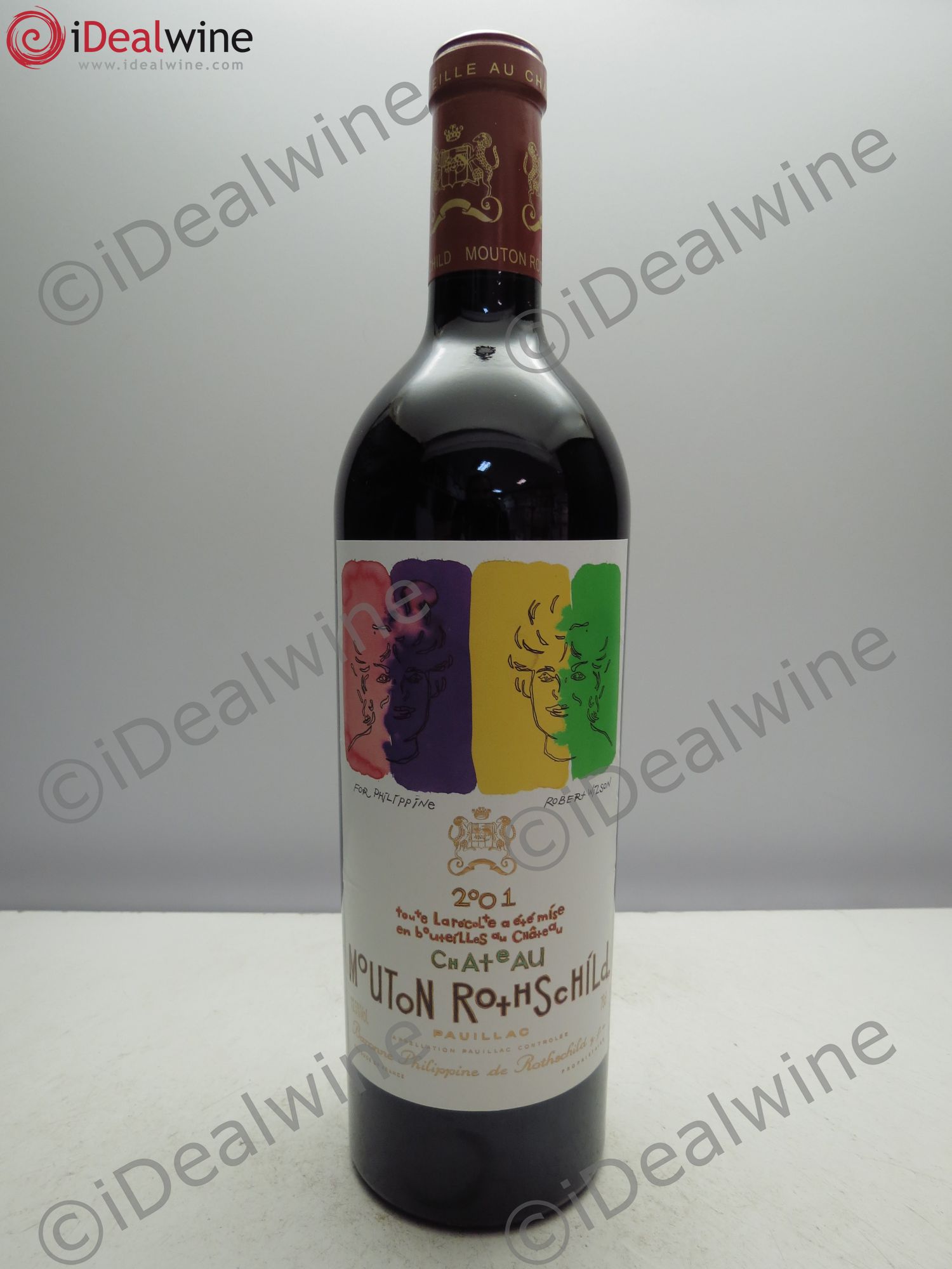 Château Mouton Rothschild 1er Grand Cru Classé 2001 - Lot de 1 bouteille - 0