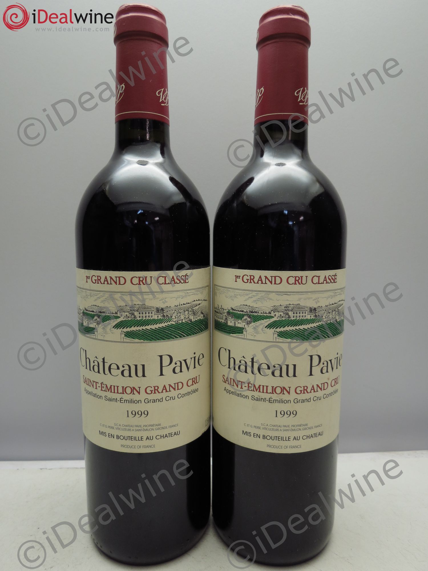 Château Pavie 1er Grand Cru Classé A 1999 - Lot de 2 bouteilles - 0