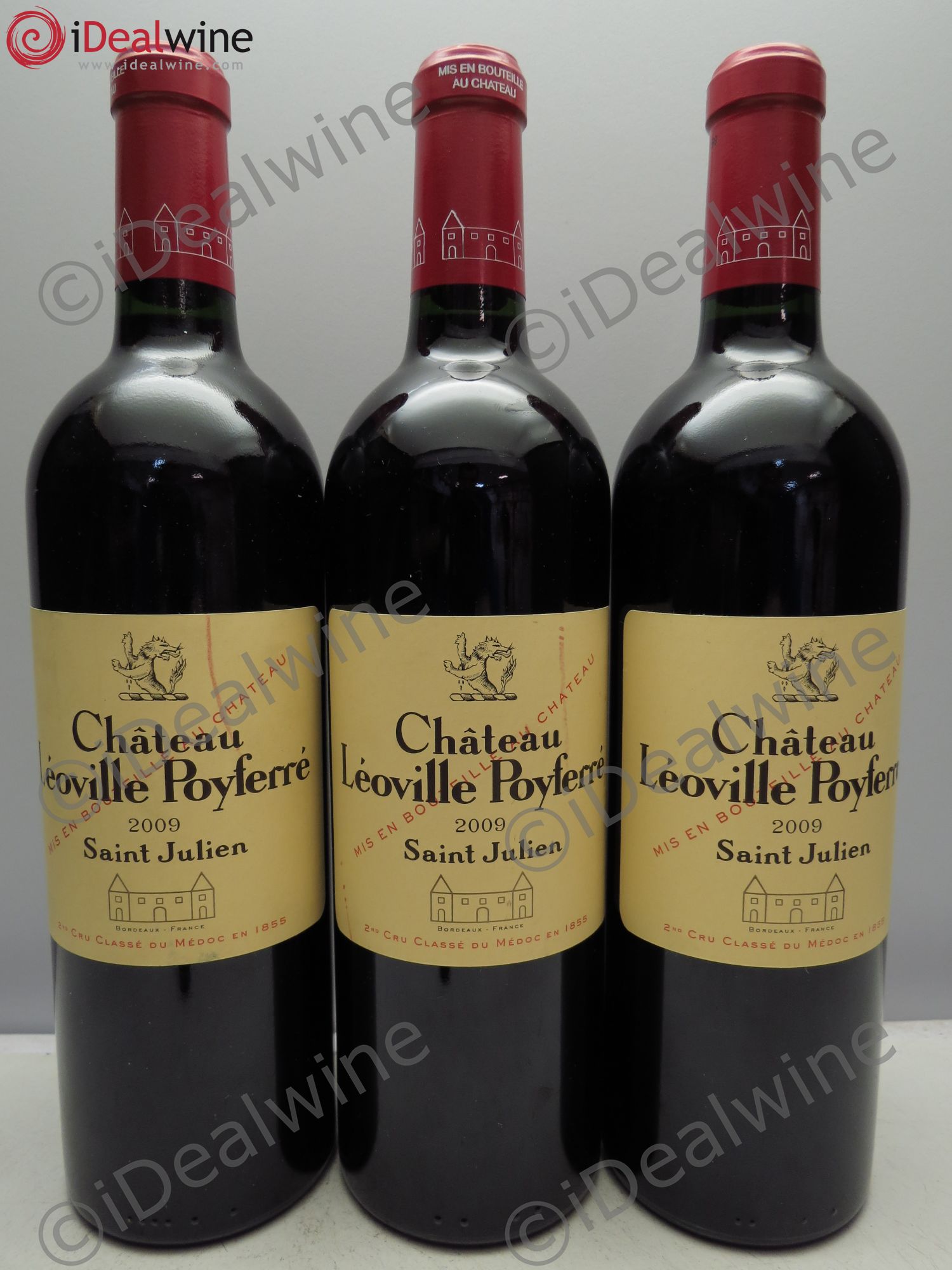 Château Léoville Poyferré 2ème Grand Cru Classé 2009 - Lot de 3 bouteilles - 0