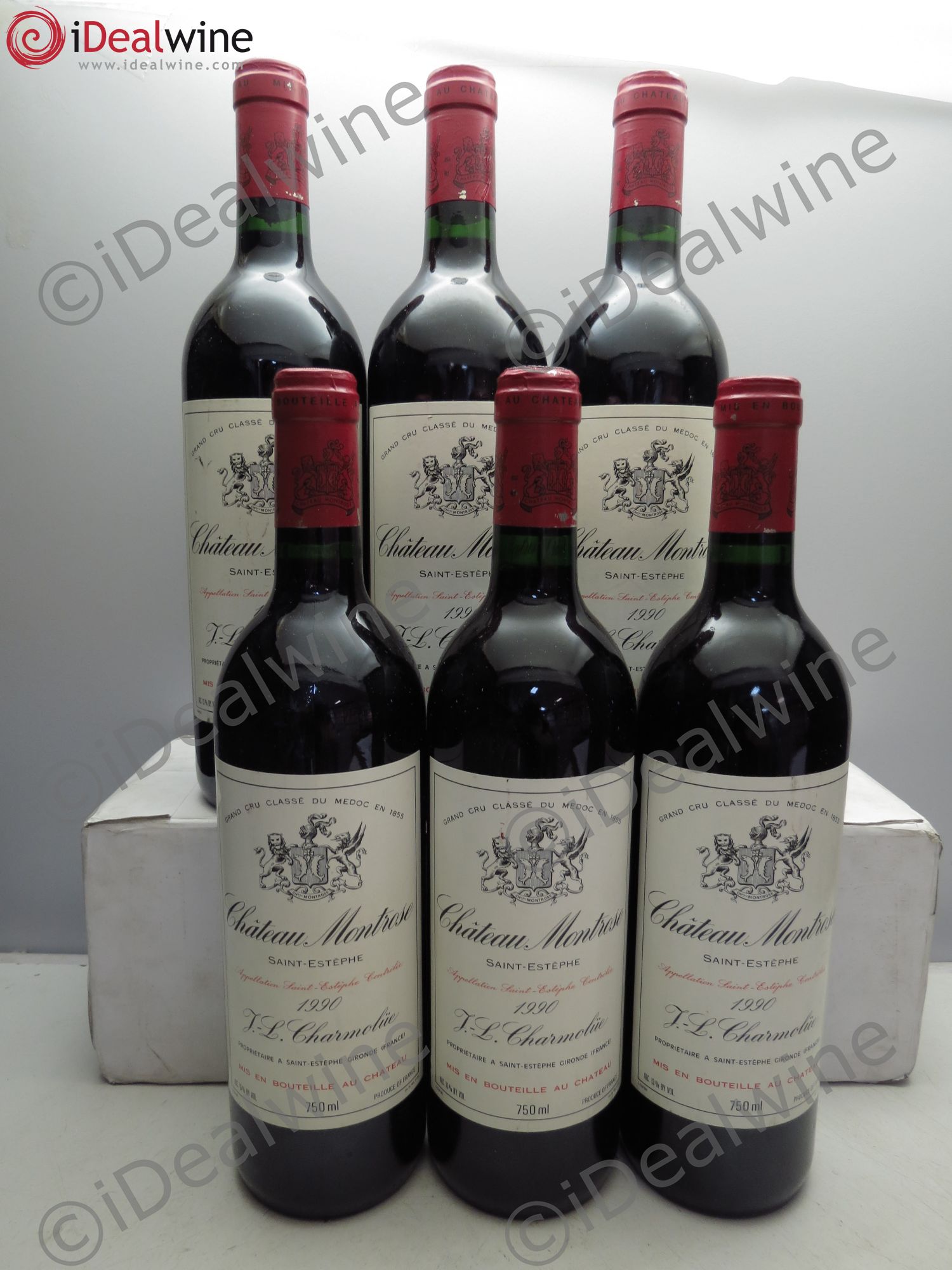 Château Montrose 2ème Grand Cru Classé 1990 - Lot de 6 bouteilles - 0