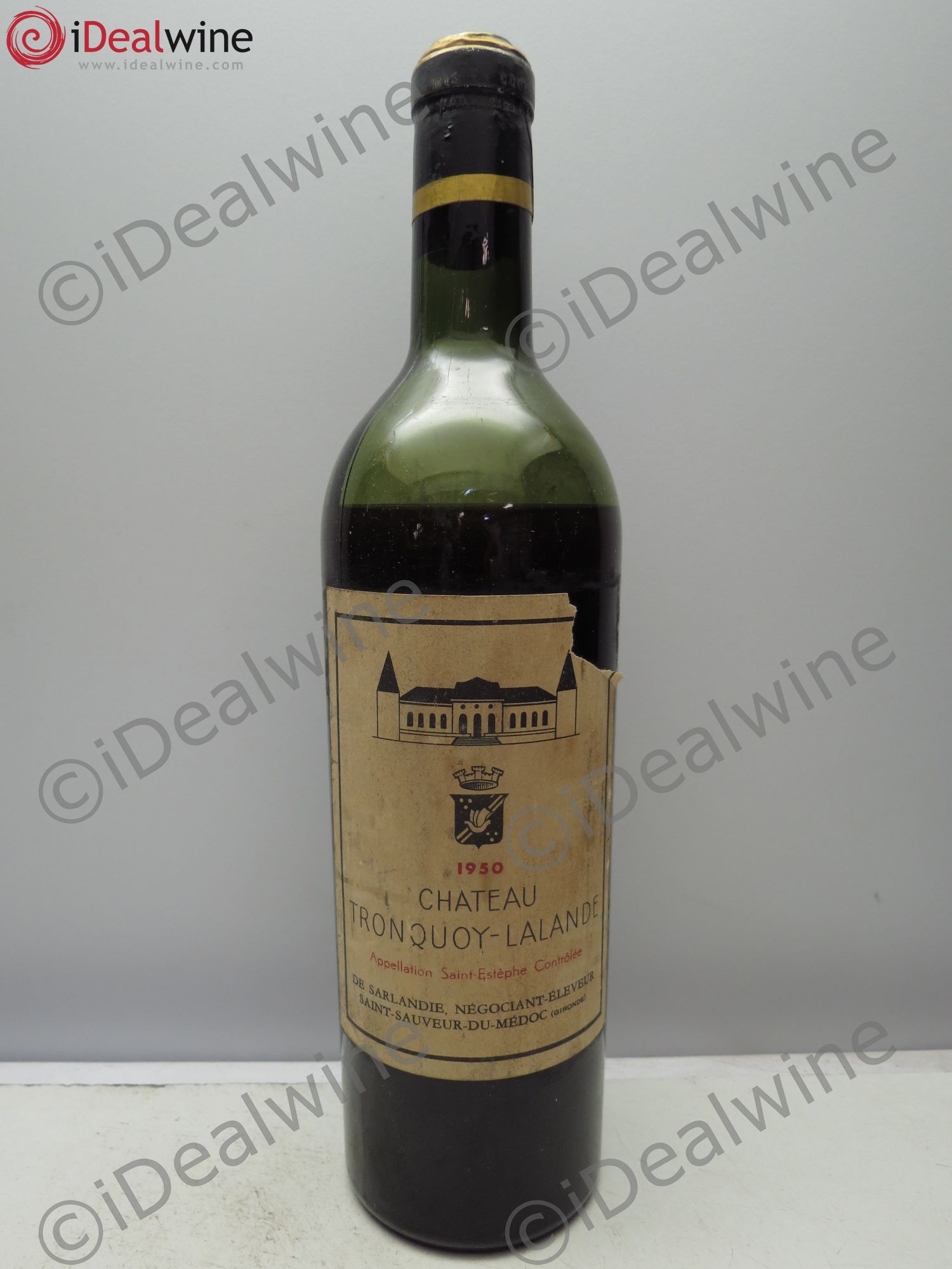 Château Tronquoy Lalande Mise Négoce 1950 - Lot de 1 bouteille - 0