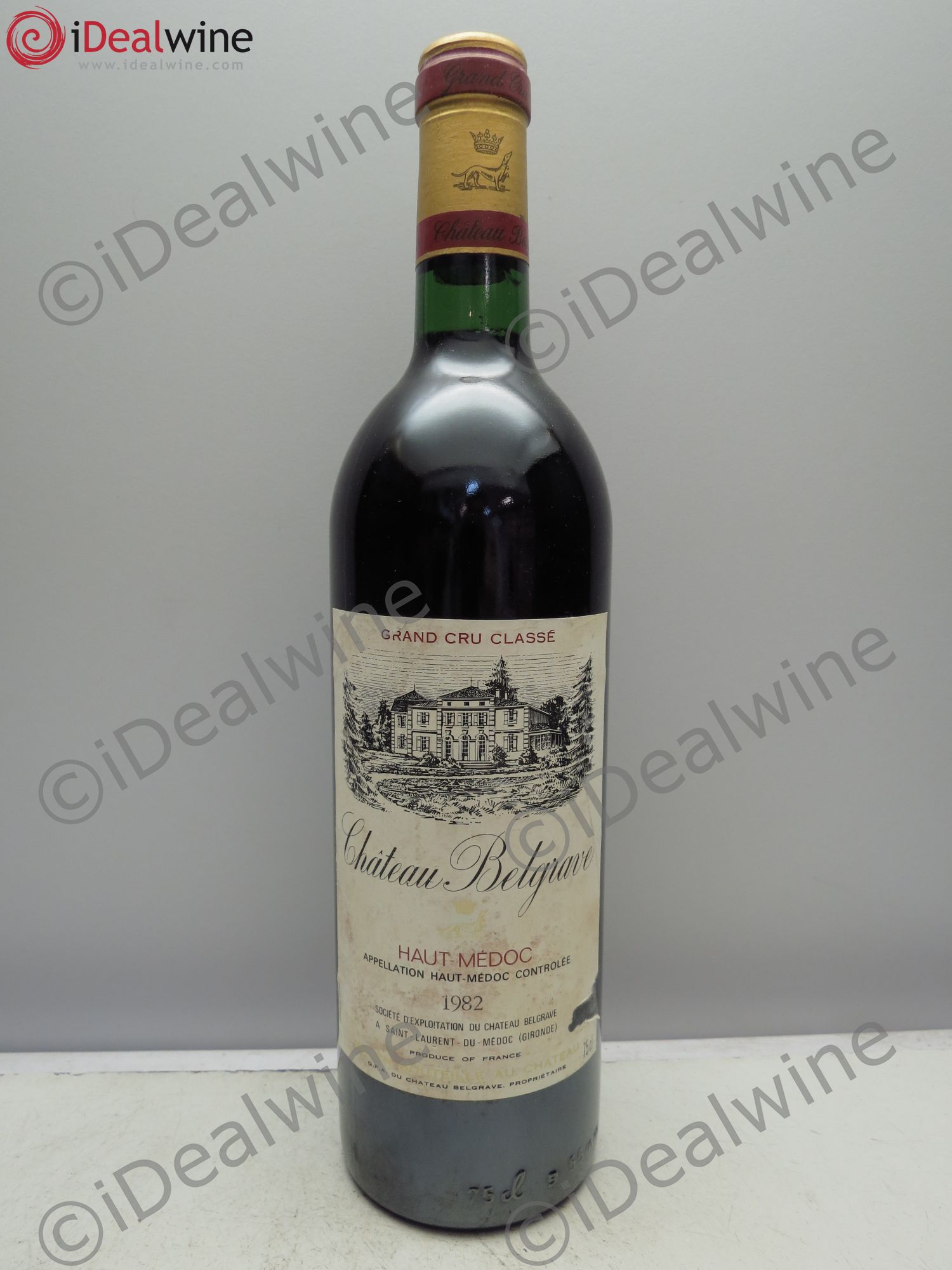Château Belgrave 5ème Grand Cru Classé 1982 - Lot de 1 bouteille - 0