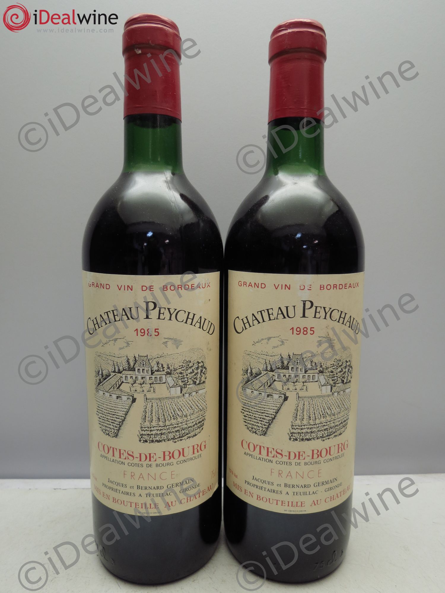 Bordeaux Château Peychaud Côtes de Bourg 1985 - Posten von 2 Flaschen - 0