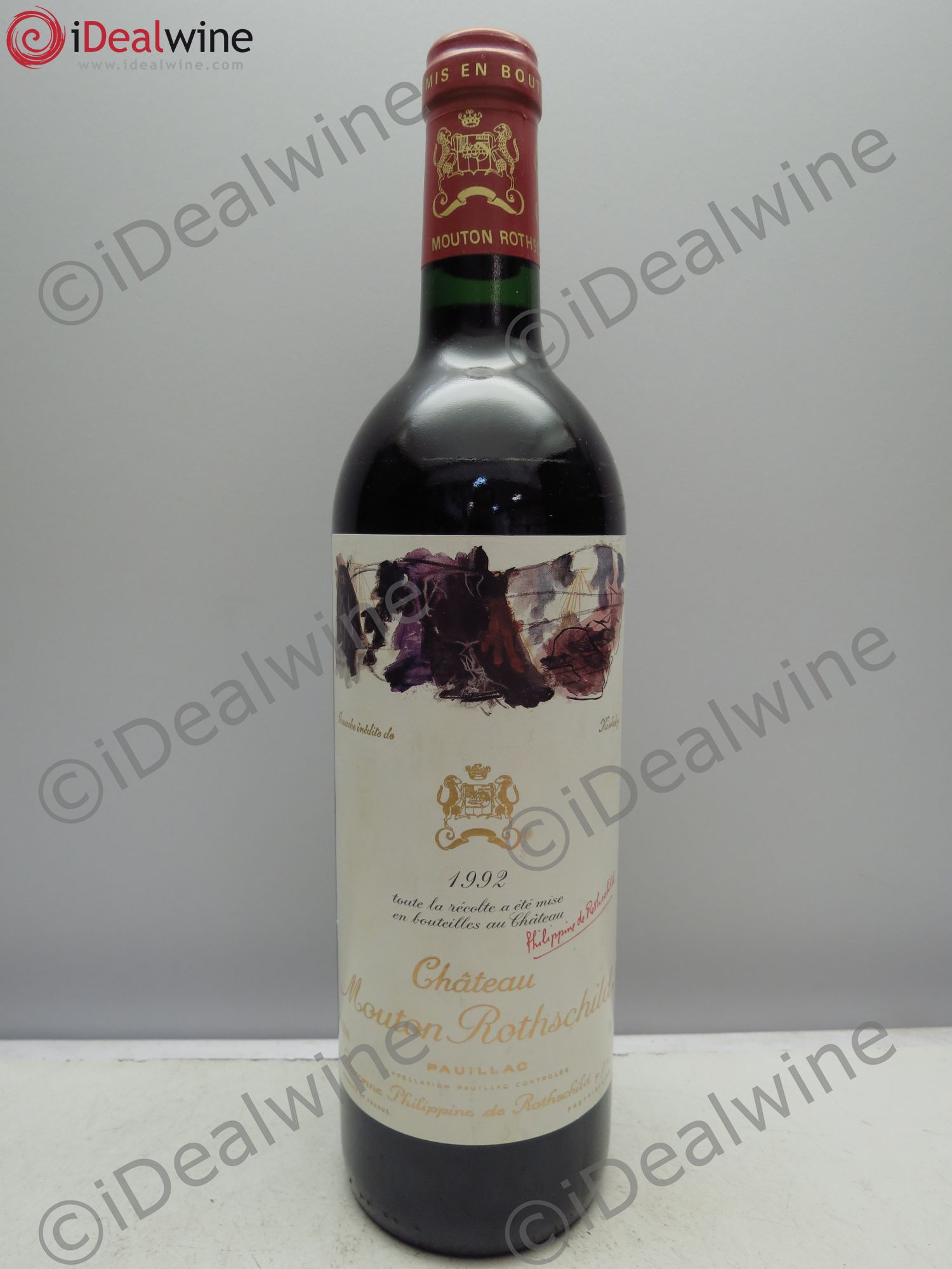 Château Mouton Rothschild 1er Grand Cru Classé 1992 - Lot de 1 bouteille - 0