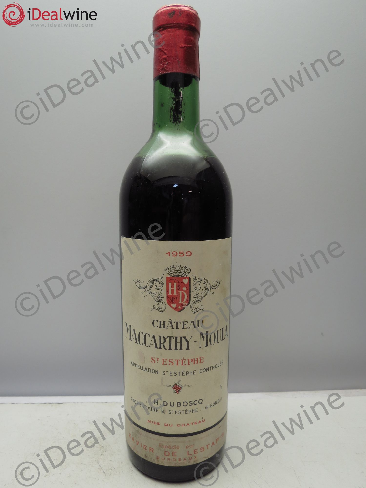 Bordeaux Château Maccarthy Moula 1959 - Posten von 1 Flasche - 0