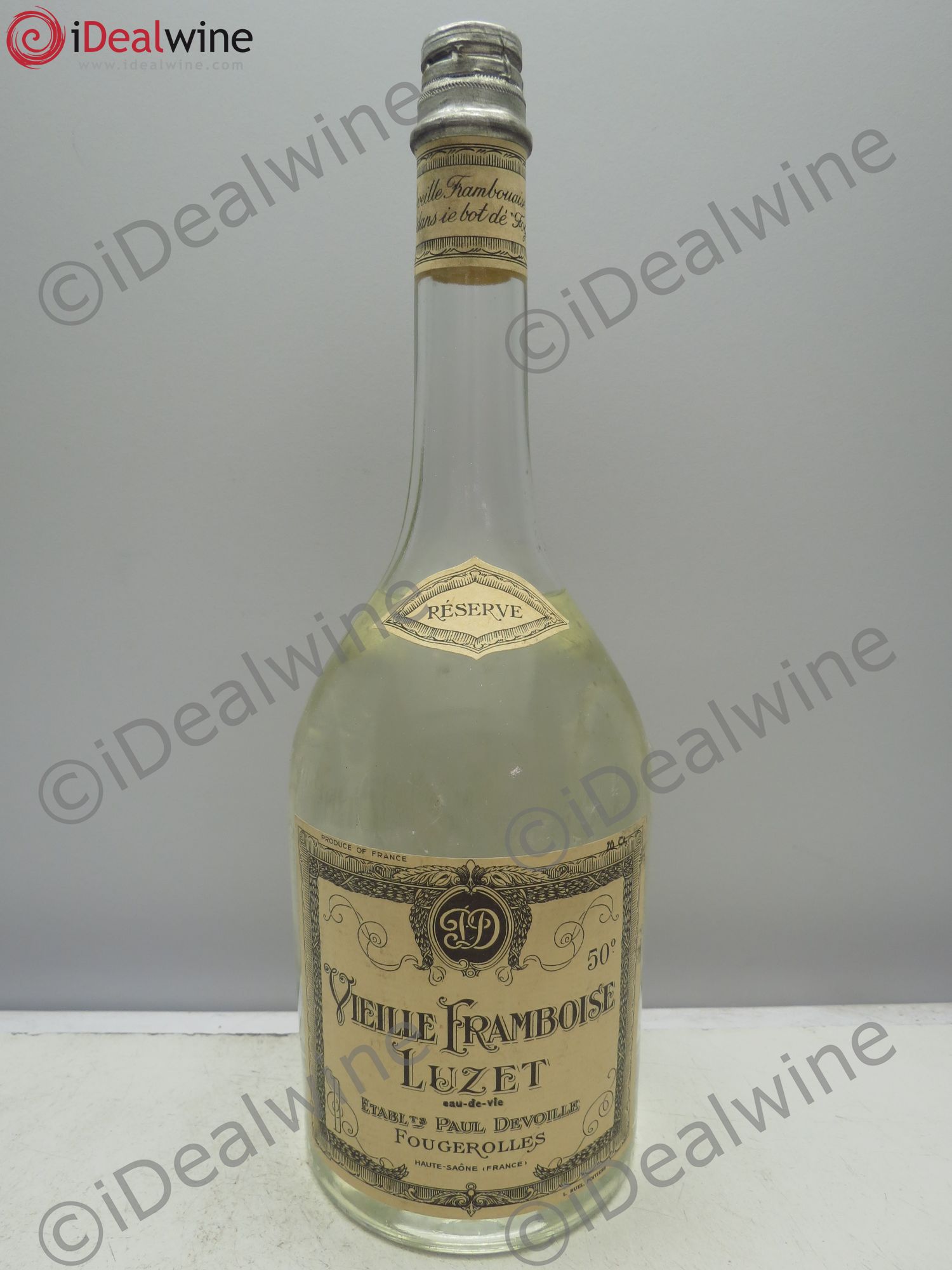 Alcools divers Vieille Framboise Luzet Devoille Fougerolles - Lotto di 1 bottiglia - 0